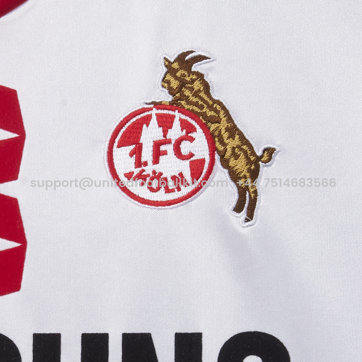 Unitedfootballkit.com | Retro 1. FC Köln 1990-91 Home Jersey -Customize Name, Number and Patch | Worldwide Shipping
