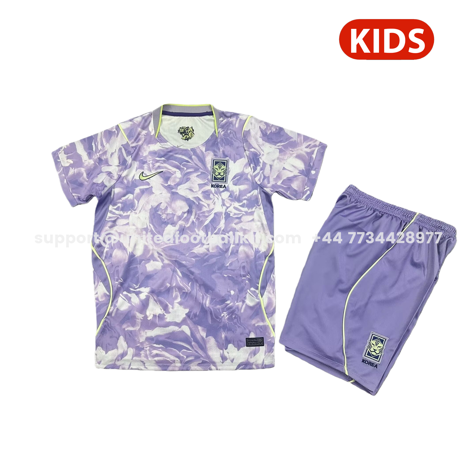 Unitedfootballkit.com | Korea 2026 Away Kids Kit -Customize Name, Number and Patch | Worldwide Shipping
