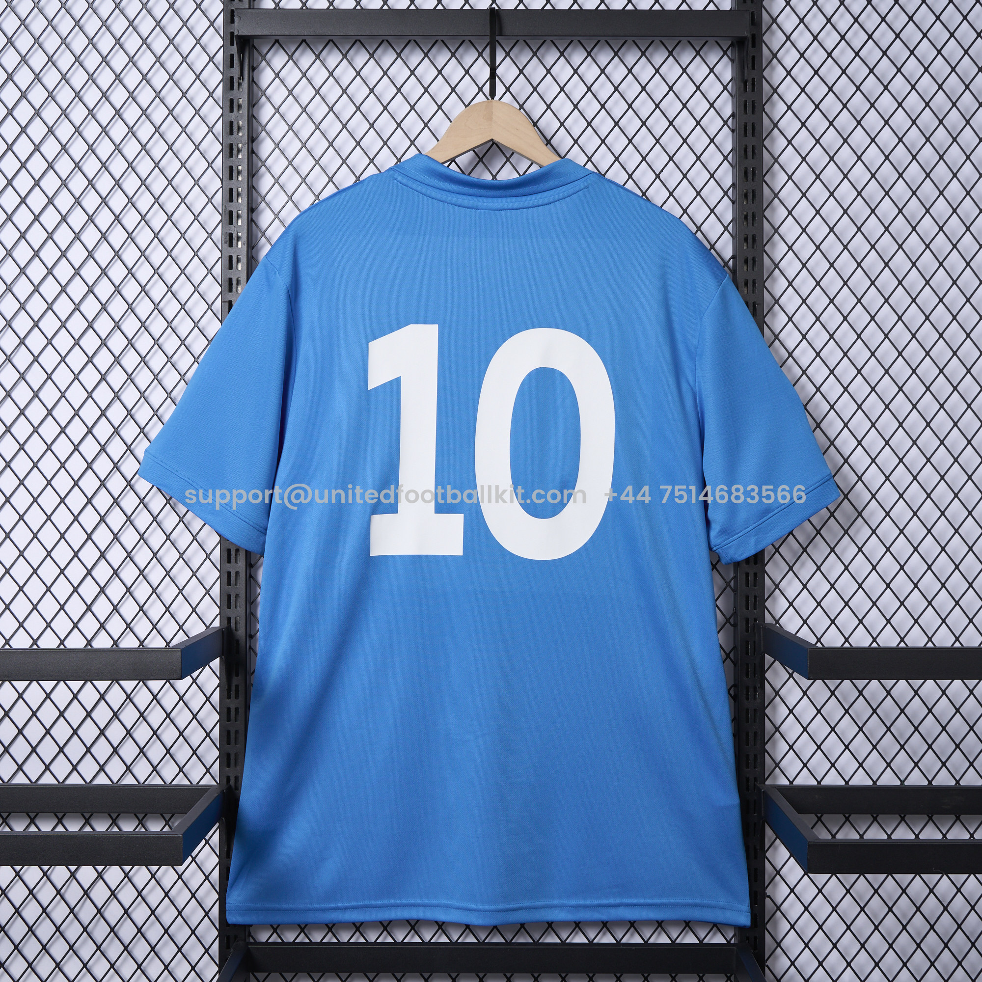 Unitedfootballkit.com | Retro Napoli 1987-88 Home Stadium Jersey -Customize Name, Number and Patch | Worldwide Shipping