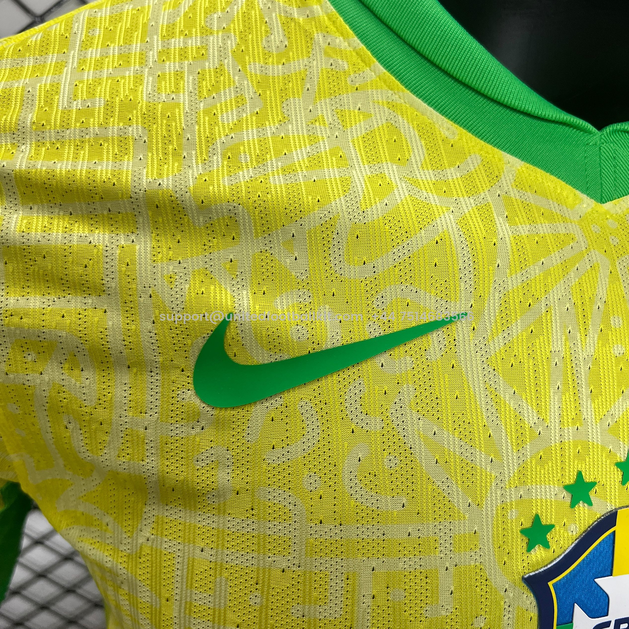Unitedfootballkit.com | Brazil 2024 Home Stadium Jersey - Player Version -Customize Name, Number and Patch | Worldwide Shipping