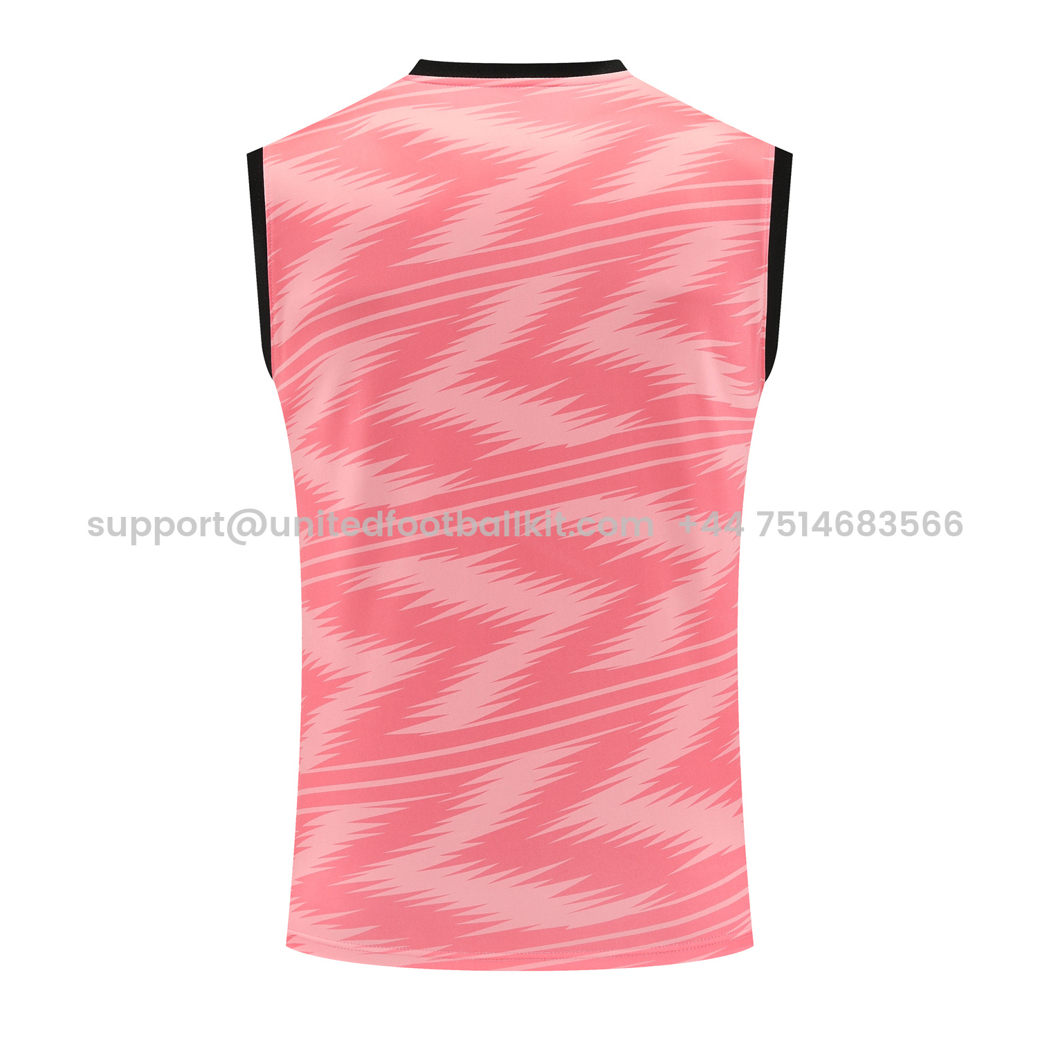 Unitedfootballkit.com | Real Madrid 25-26 Vest Training Set - Pink Arrow Pattern Vest & Black Shorts -Customize Name, Number and Patch | Worldwide Shipping
