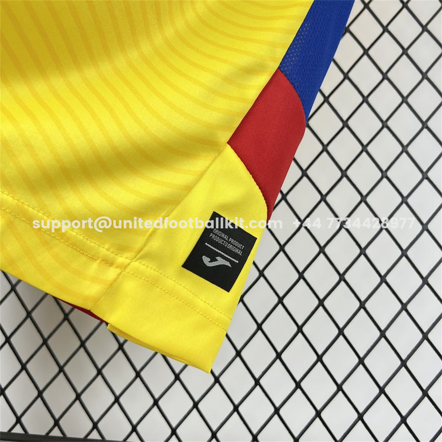 Unitedfootballkit.com | Romania 2025-26 Home Jersey - Fans Version -Customize Name, Number and Patch | Worldwide Shipping