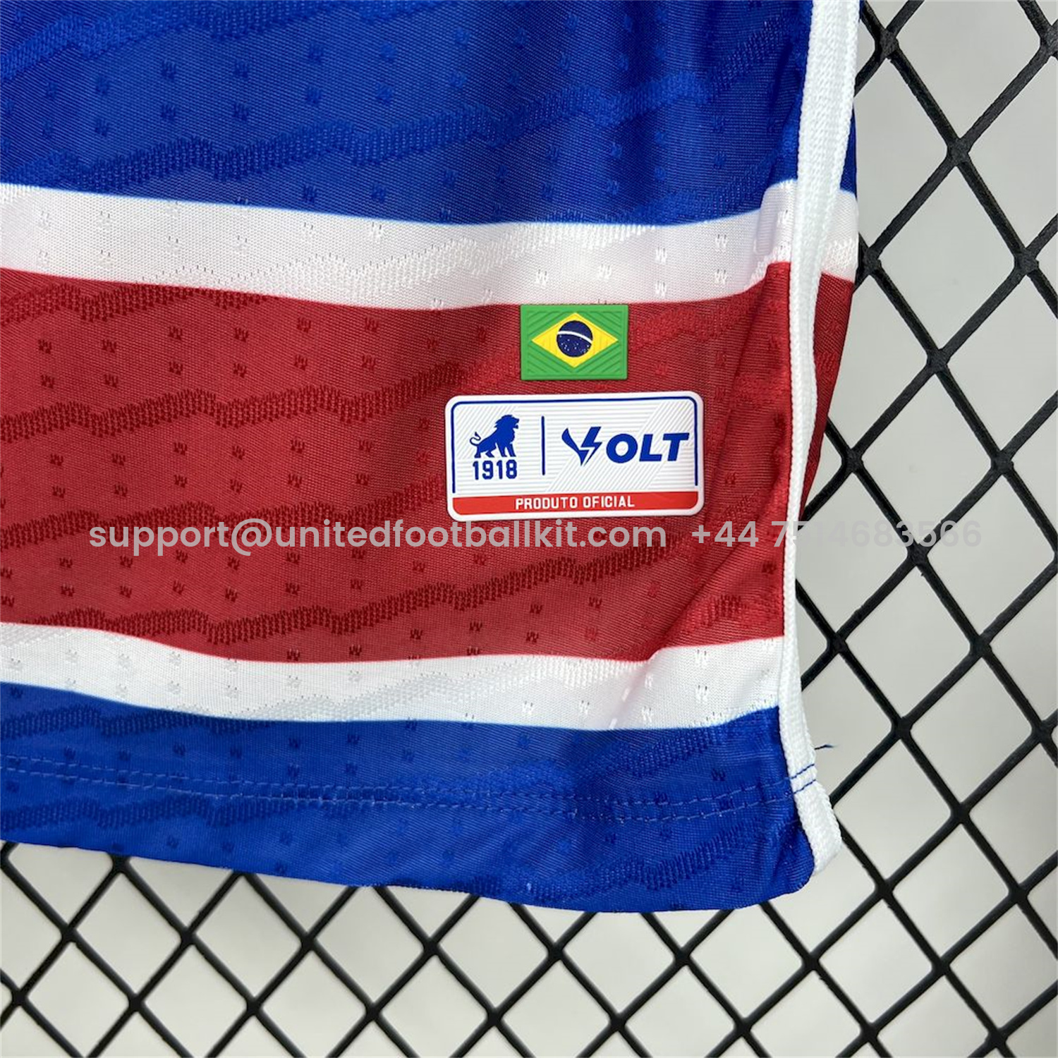 Unitedfootballkit.com | Fortaleza 25-26 Home Red Blue Stripes Jersey - Fans Version -Customize Name, Number and Patch | Worldwide Shipping