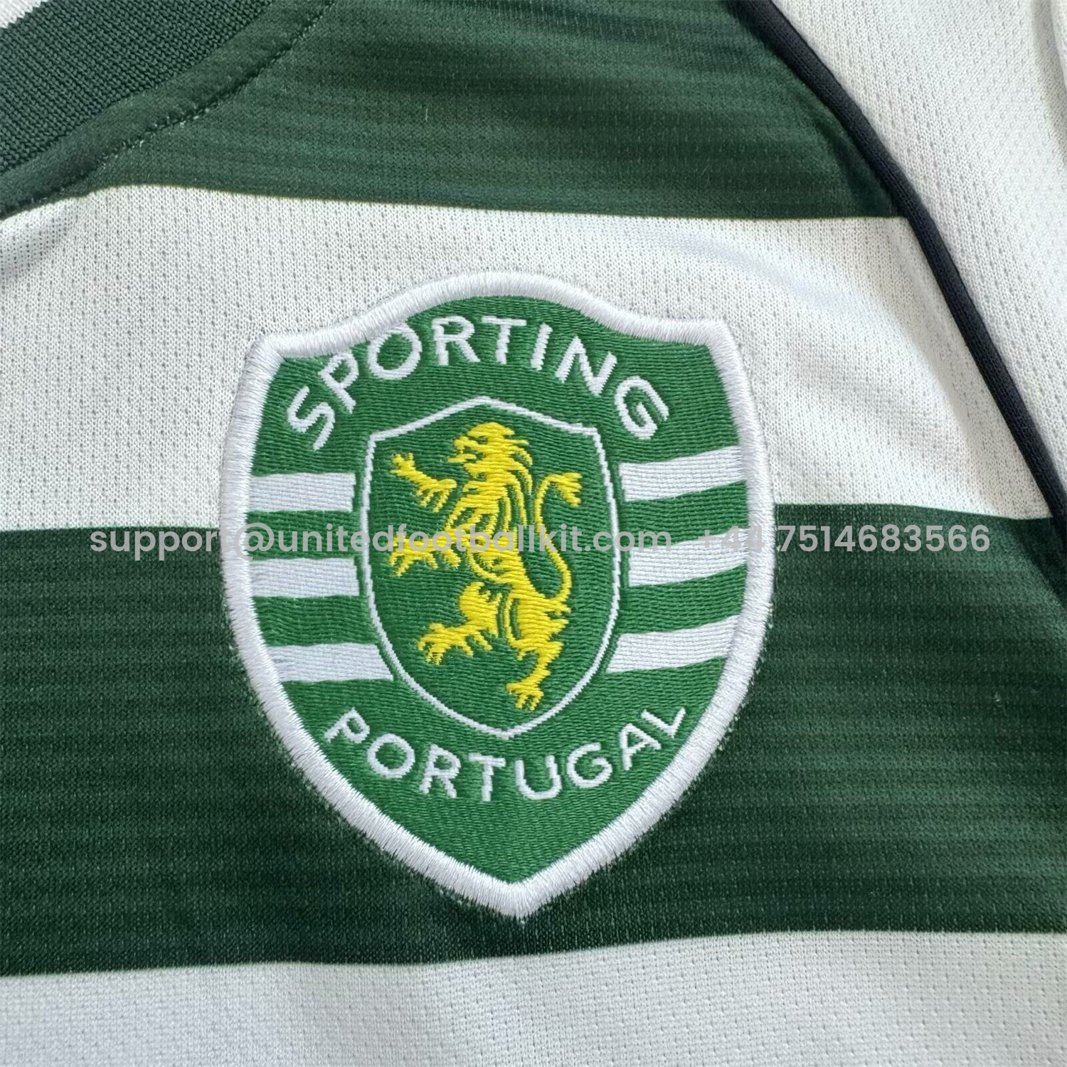 Unitedfootballkit.com | Retro Sporting CP 2002-03 Home Long Sleeves Kids Kit -Customize Name, Number and Patch | Worldwide Shipping