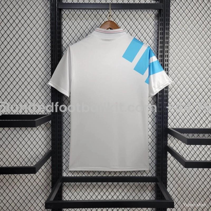 Unitedfootballkit.com | Retro Marseille 1992-93 European Home Jersey -Customize Name, Number and Patch | Worldwide Shipping