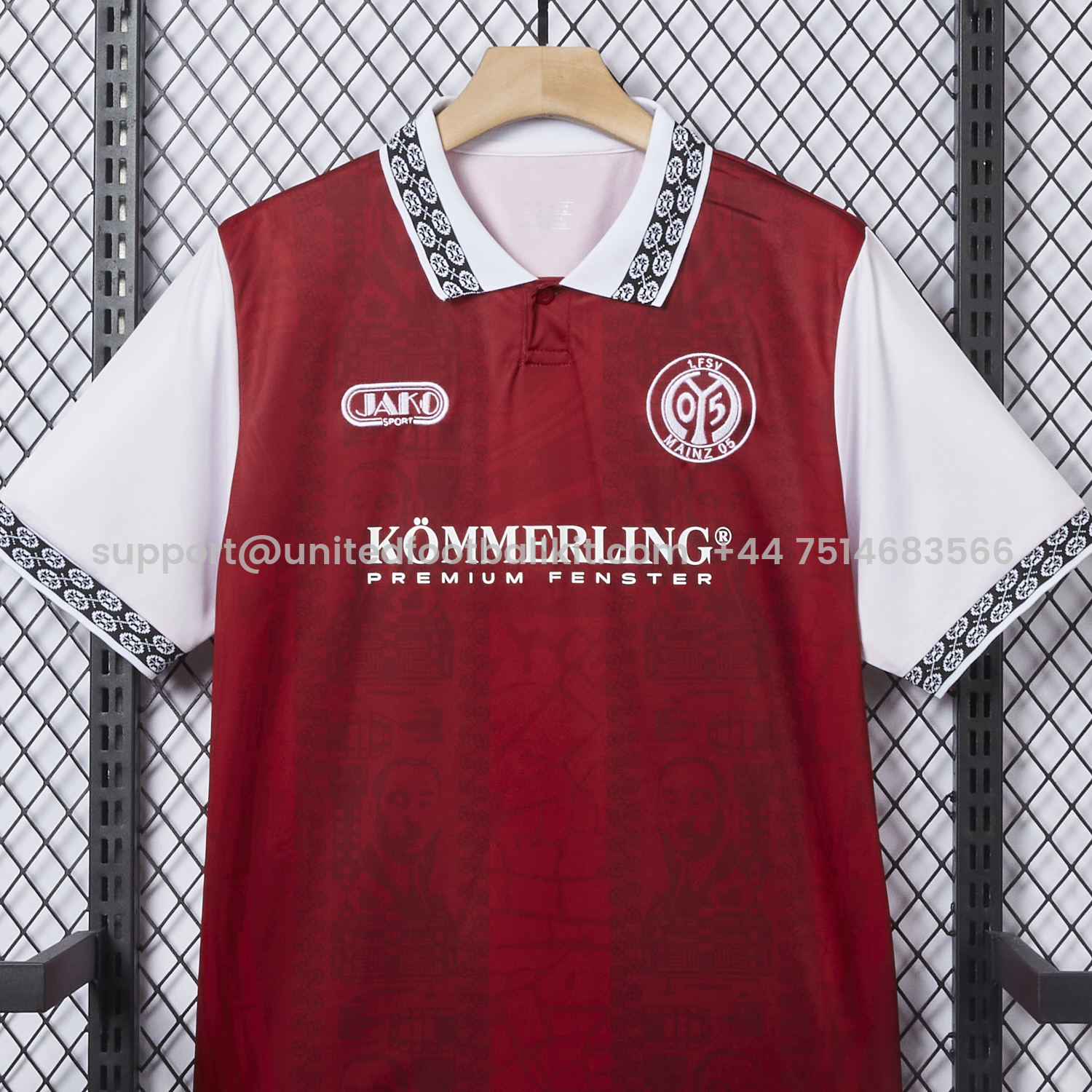 Unitedfootballkit.com | Mainz 25-26 Red Special POLO Jersey - Fans Version -Customize Name, Number and Patch | Worldwide Shipping