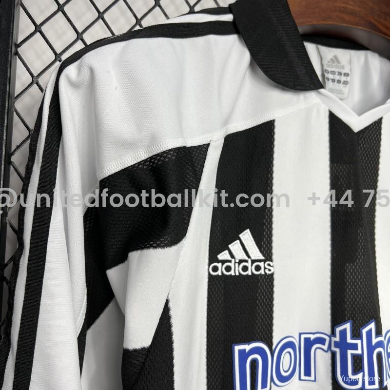 Unitedfootballkit.com | Retro Newcastle United 2003-05 Home Long Sleeve Jersey -Customize Name, Number and Patch | Worldwide Shipping