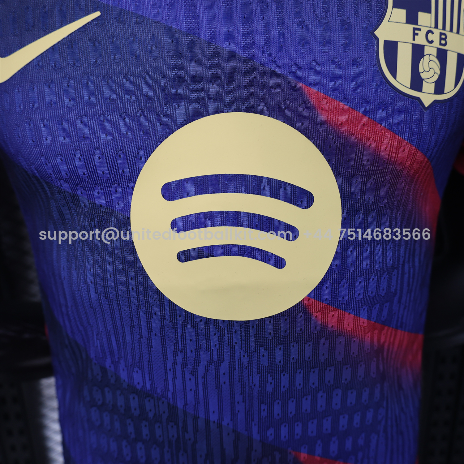 Unitedfootballkit.com | Barcelona 25-26 Red Diagonal Special Blue Jersey - Player Version -Customize Name, Number and Patch | Worldwide Shipping