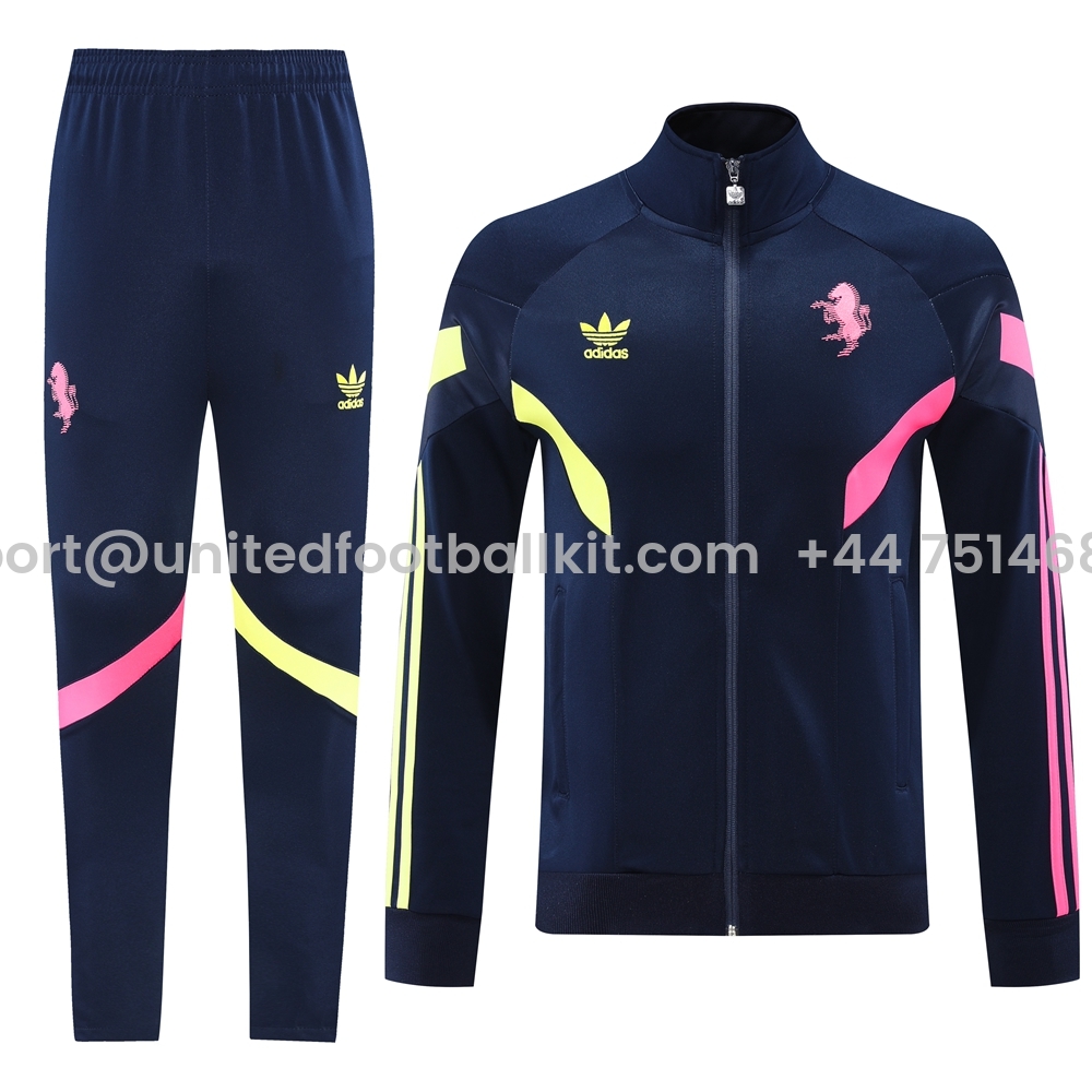 Unitedfootballkit.com | Juventus 24-25 Originals LFSTLR Jacket Training Tracksuit - Deep Blue -Customize Name, Number and Patch | Worldwide Shipping