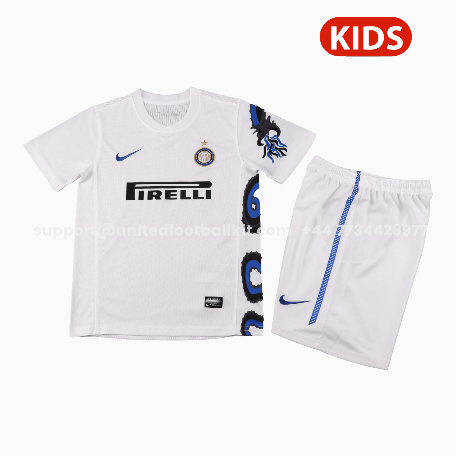 Unitedfootballkit.com | Retro Inter Milan 2010-11 Away Kids Kit -Customize Name, Number and Patch | Worldwide Shipping