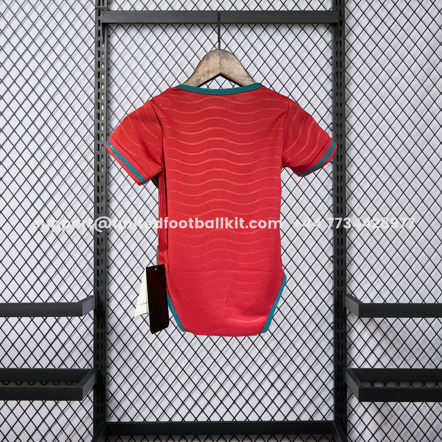 Unitedfootballkit.com | Portugal 2026 Home Baby Crawling Suit -Customize Name, Number and Patch | Worldwide Shipping