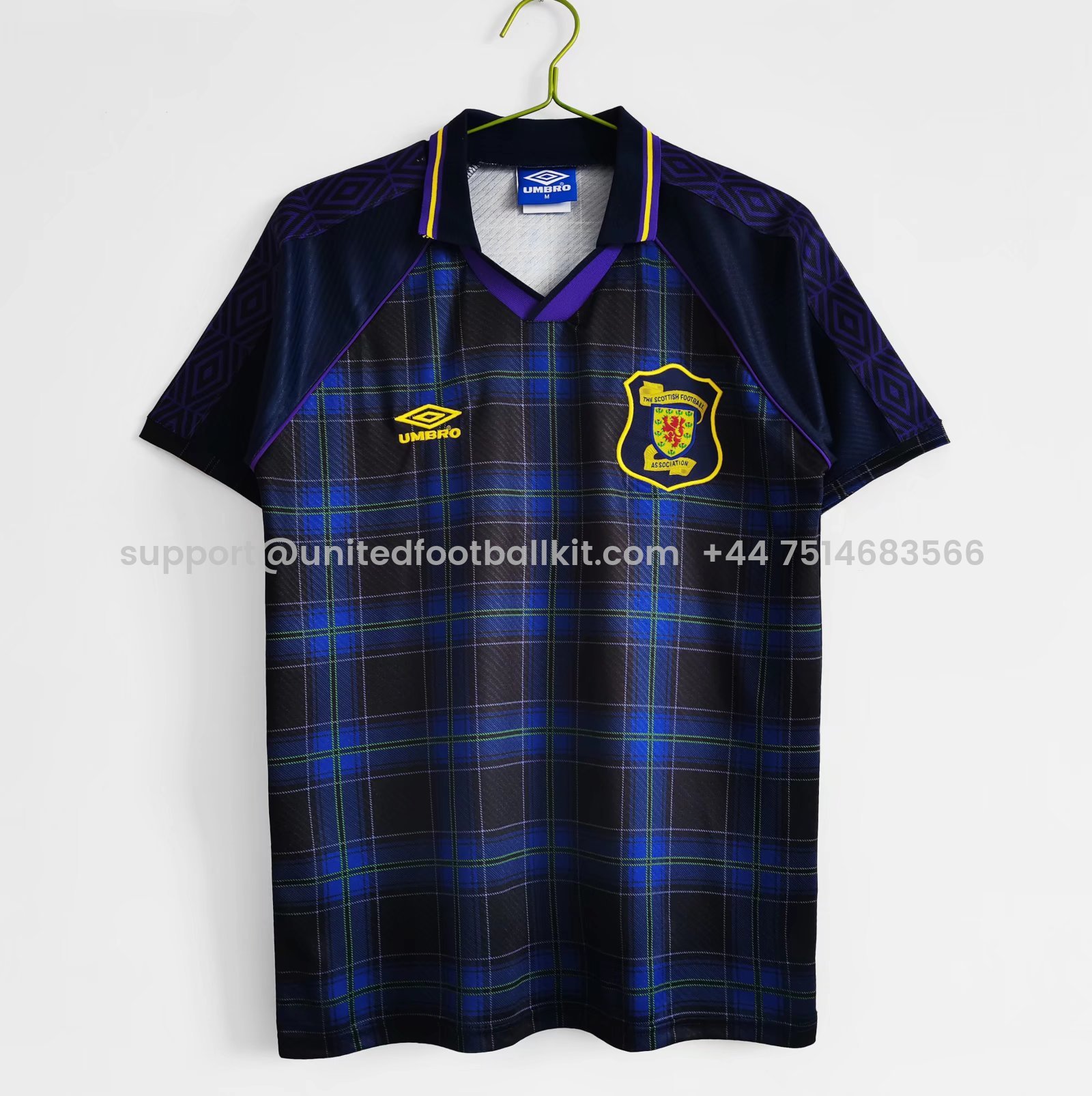 Unitedfootballkit.com | Retro S-c-o.t l.a-n.d 1994-96 Home Stadium Jersey -Customize Name, Number and Patch | Worldwide Shipping