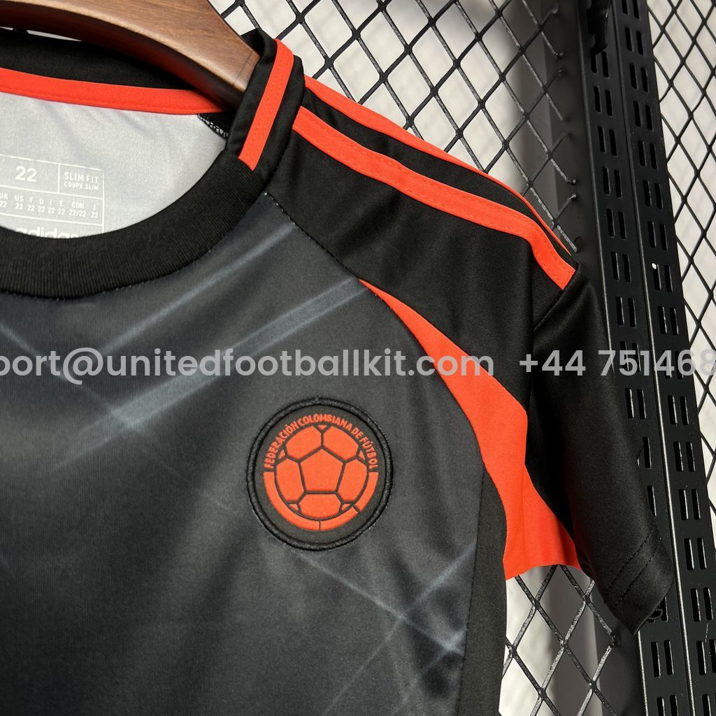 Unitedfootballkit.com | Colombia 2024 Away Kids Kit -Customize Name, Number and Patch | Worldwide Shipping