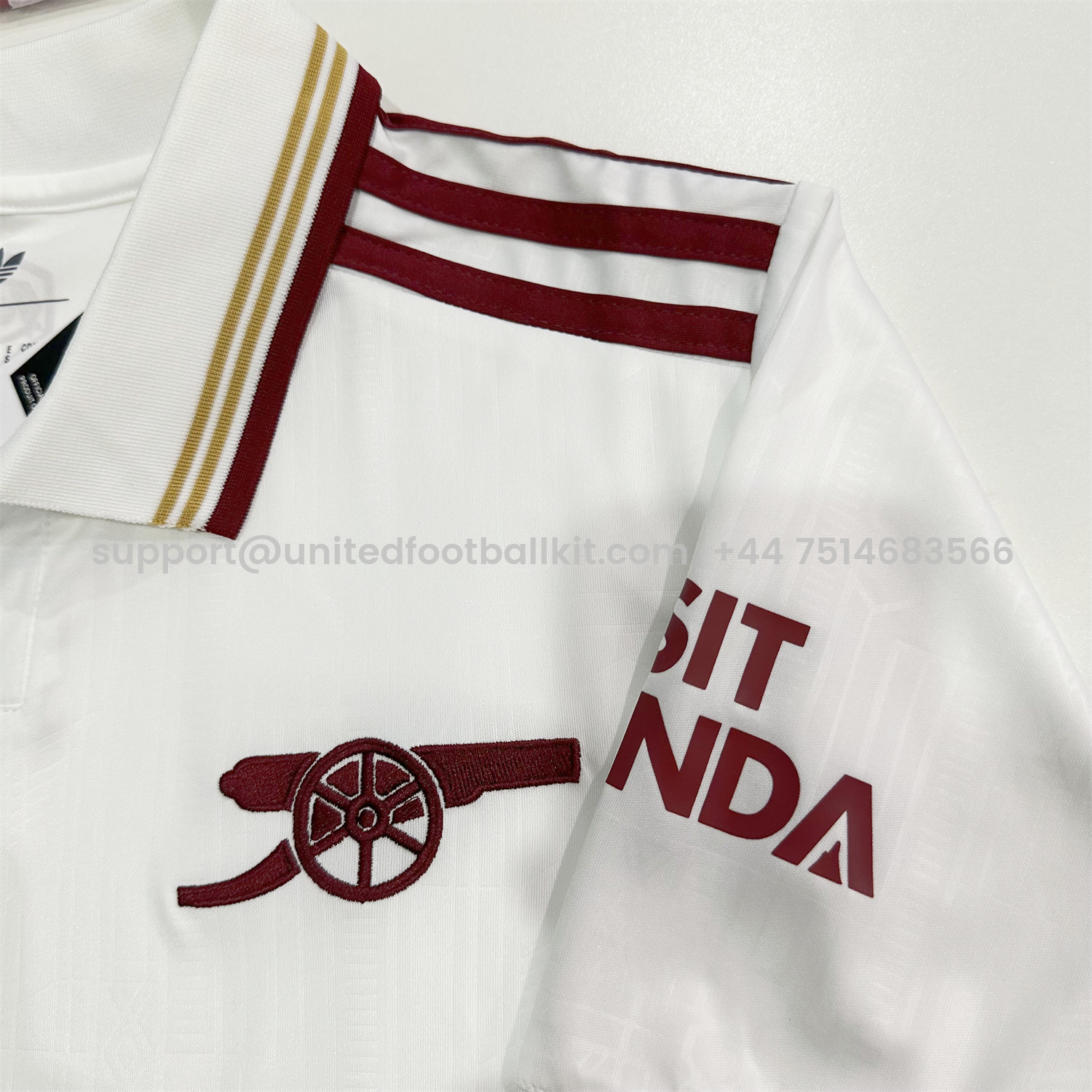Unitedfootballkit.com | Arsenal 25-26 Third White Jersey - Fans Version -Customize Name, Number and Patch | Worldwide Shipping
