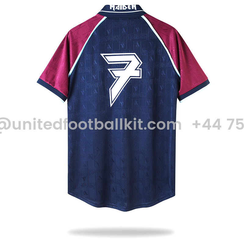 Unitedfootballkit.com | Retro Iron Maiden 1999-01 Home Stadium Jersey -Customize Name, Number and Patch | Worldwide Shipping