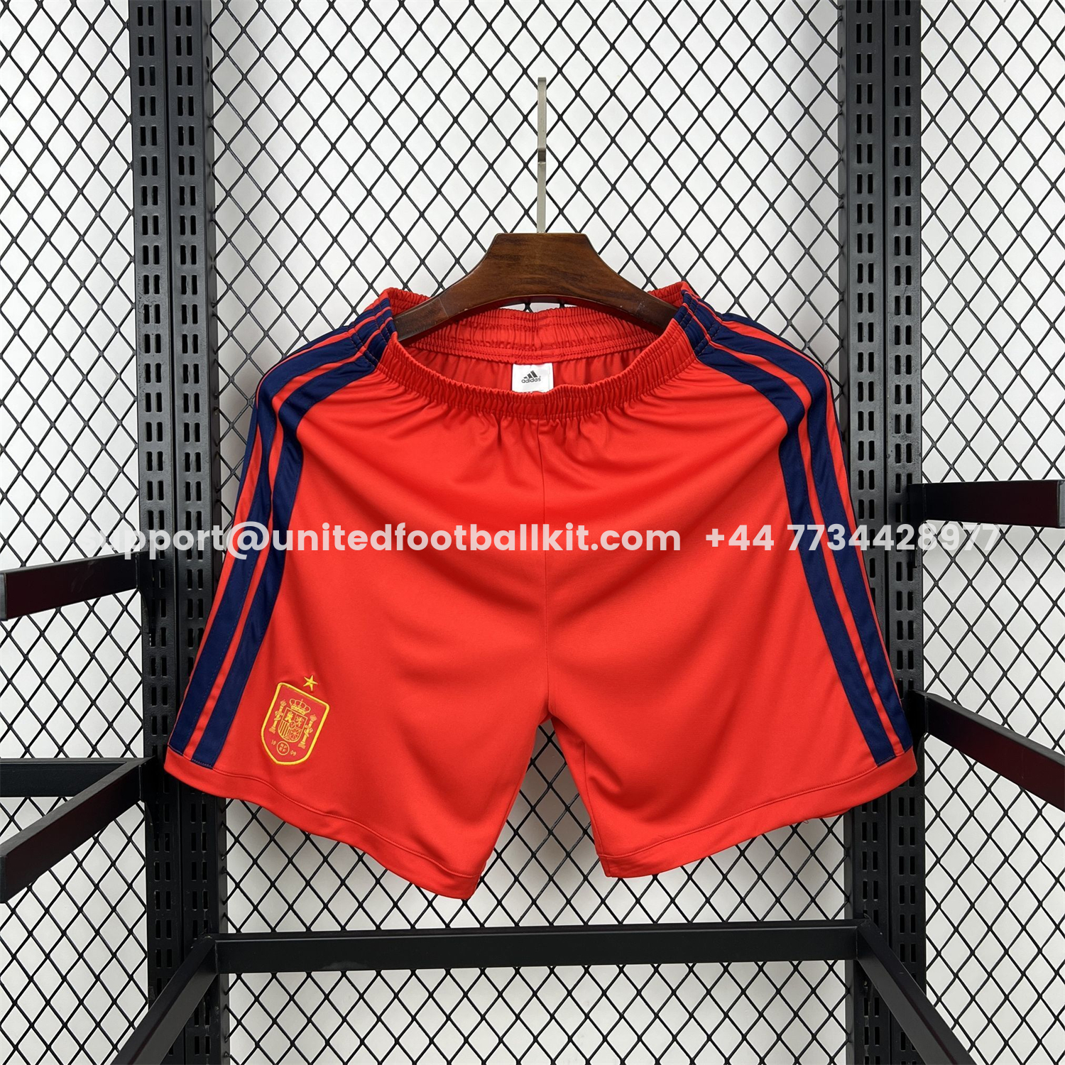 Unitedfootballkit.com | Spain 2026 Red Shorts - Fans Version -Customize Name, Number and Patch | Worldwide Shipping