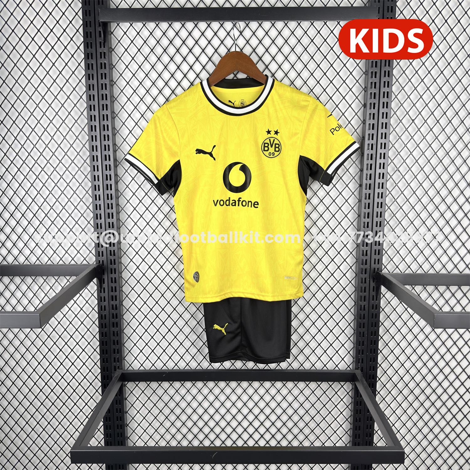 Unitedfootballkit.com | Dortmund 26-27 Home Kids Kit -Customize Name, Number and Patch | Worldwide Shipping