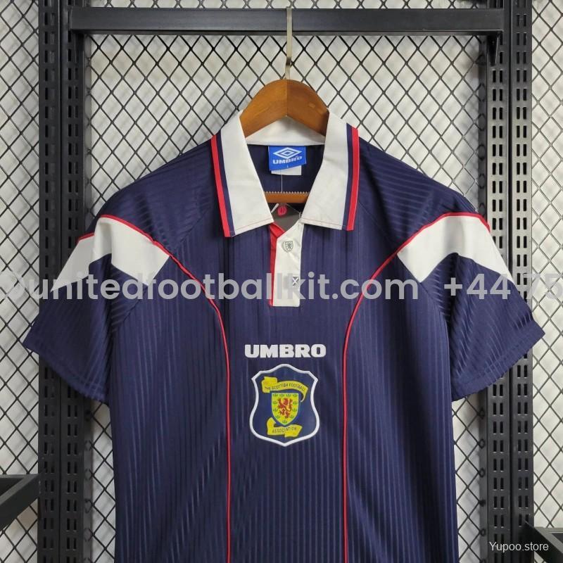 Unitedfootballkit.com | Retro S-c-o.t l.a-n.d 1996-98 Home Jersey -Customize Name, Number and Patch | Worldwide Shipping