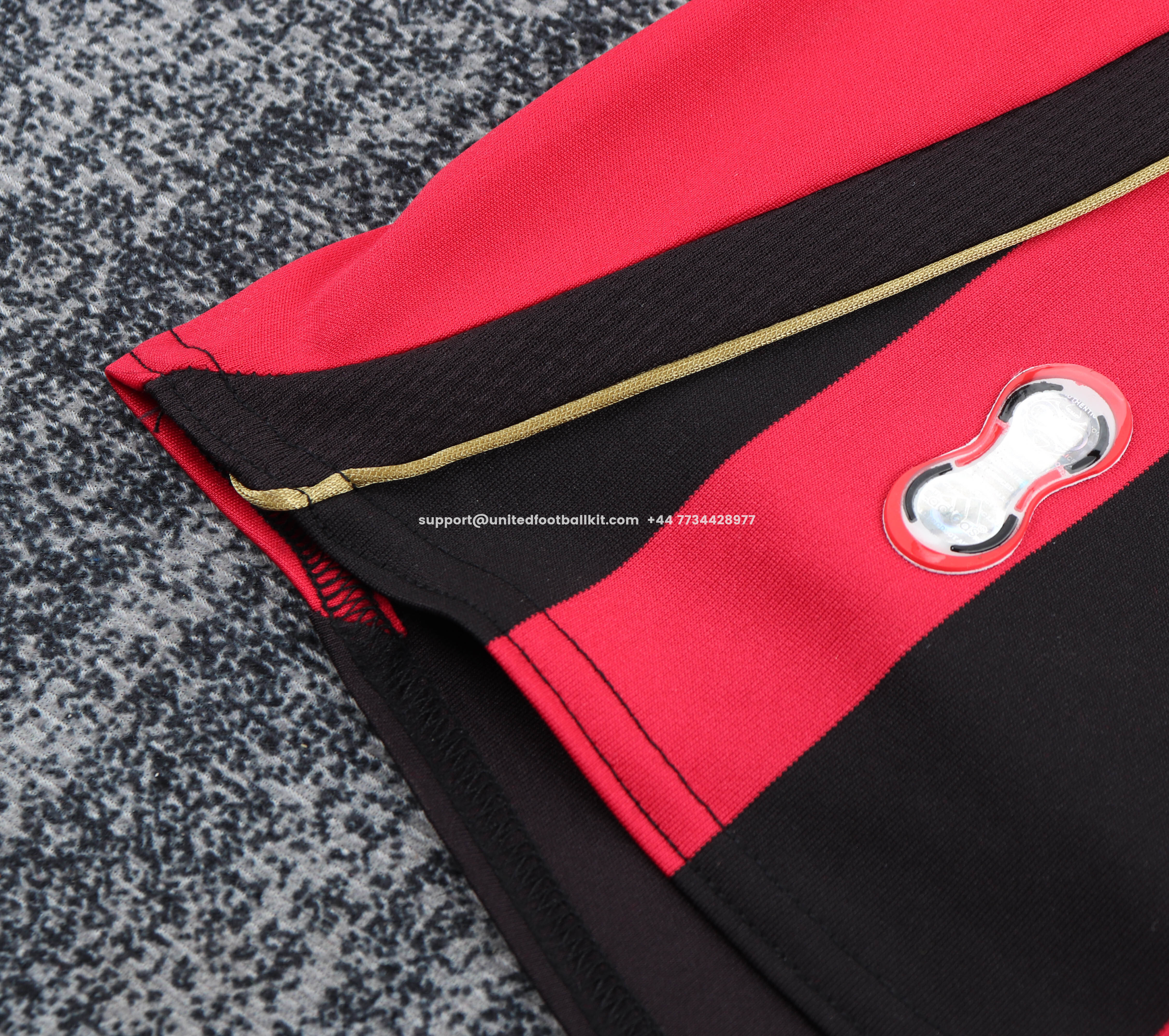 Unitedfootballkit.com | Retro AC Milan 2006-07 Home Long Sleeves Kids Kit -Customize Name, Number and Patch | Worldwide Shipping