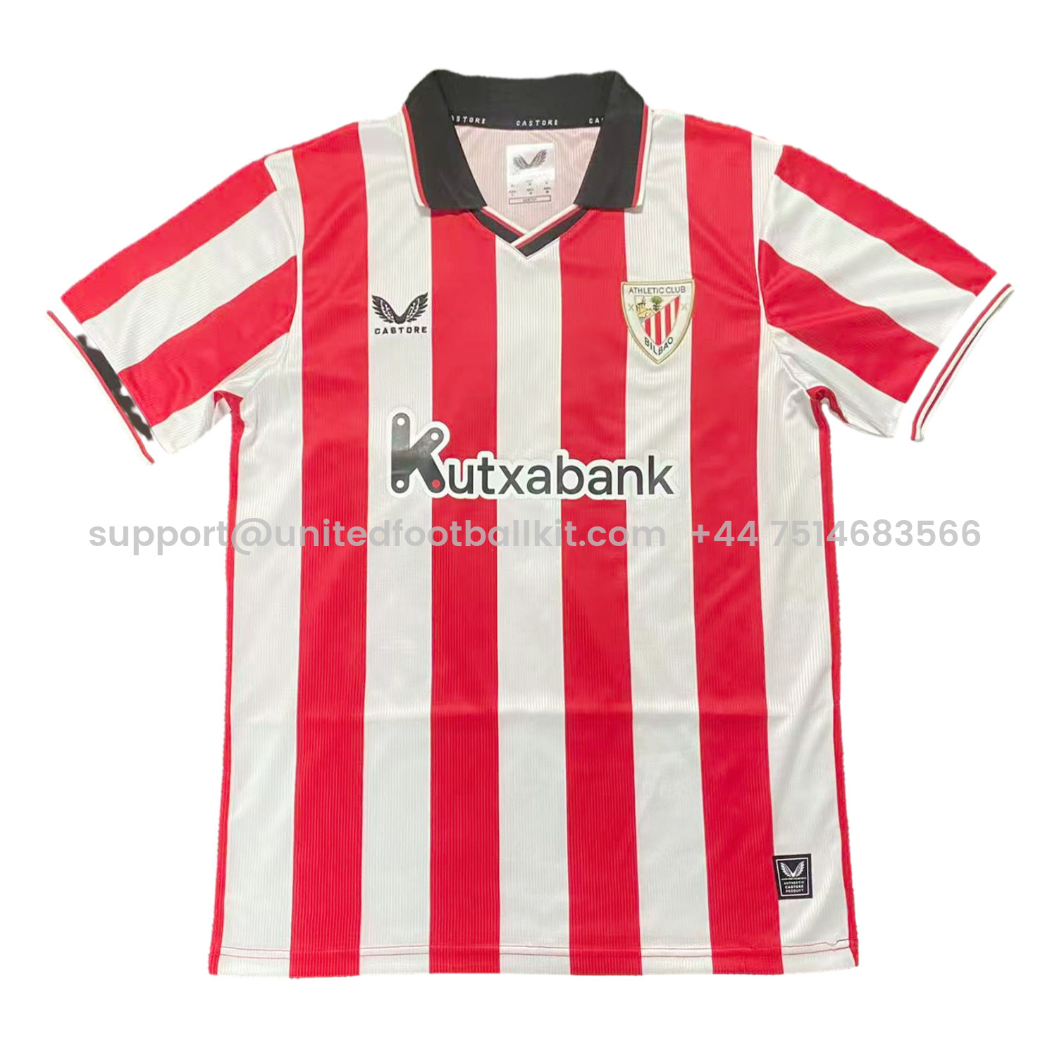 Unitedfootballkit.com | Athletic Bilbao 25-26 Home Jersey - Fans Version -Customize Name, Number and Patch | Worldwide Shipping