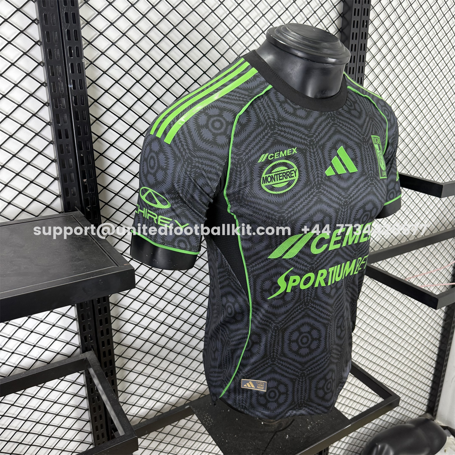 Unitedfootballkit.com | Tigres UANL 25-26 Third Jersey With All Sponsors - Player Version -Customize Name, Number and Patch | Worldwide Shipping