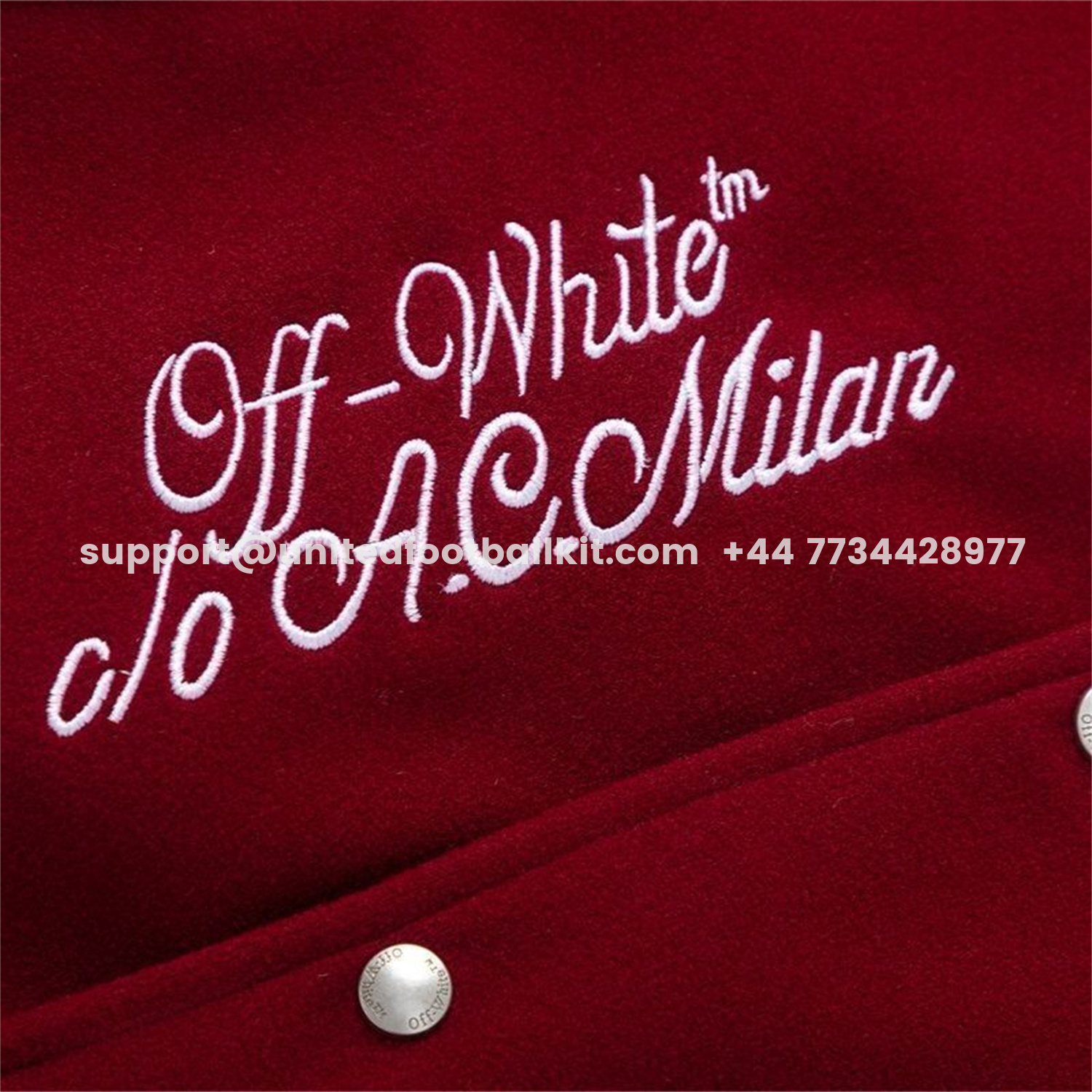 Unitedfootballkit.com | AC Milan 25-26 Off-White Warm Windbreaker Jacket - Wine Red And Black -Customize Name, Number and Patch | Worldwide Shipping