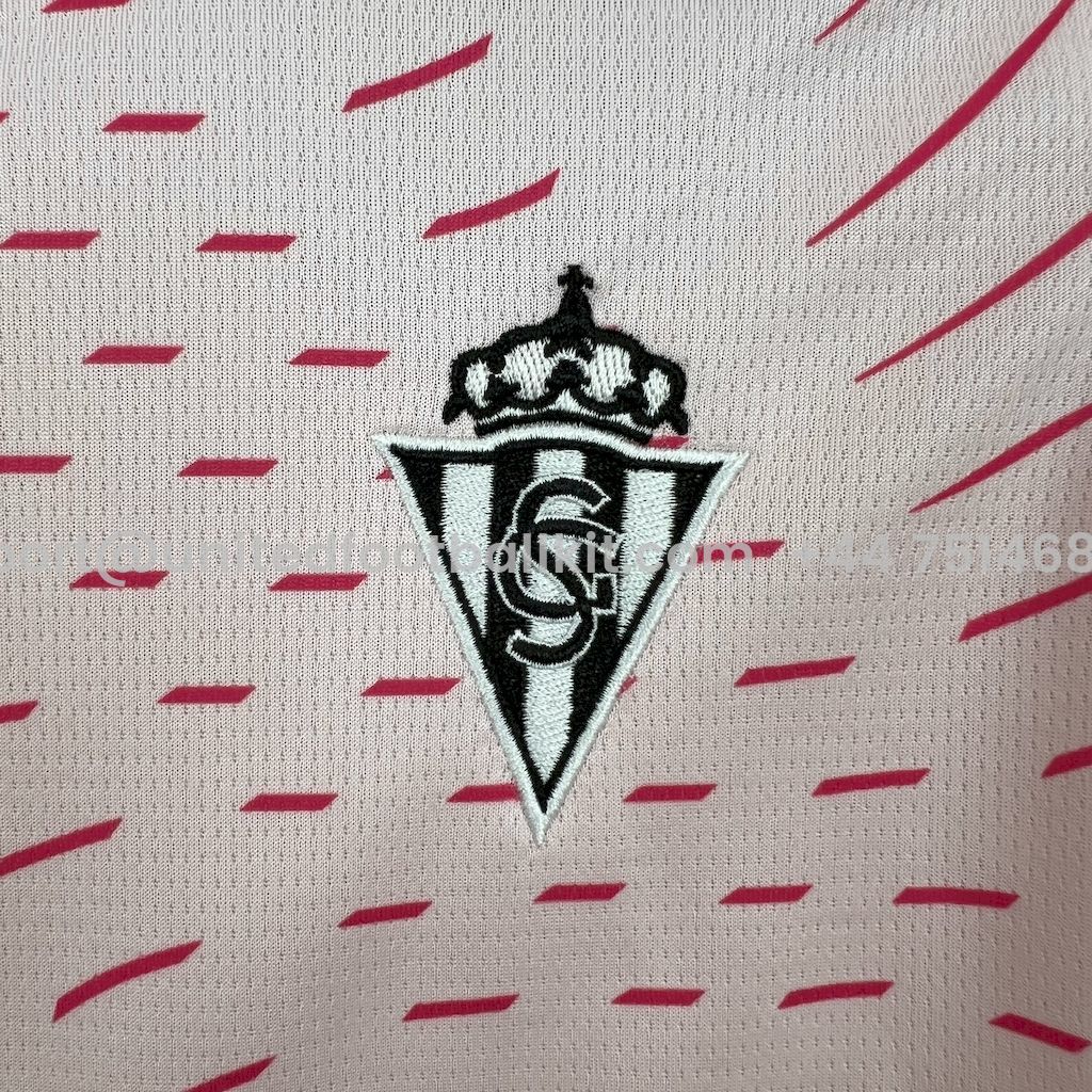 Unitedfootballkit.com | Sporting de Gijon 24-25 Third Kids Kit -Customize Name, Number and Patch | Worldwide Shipping