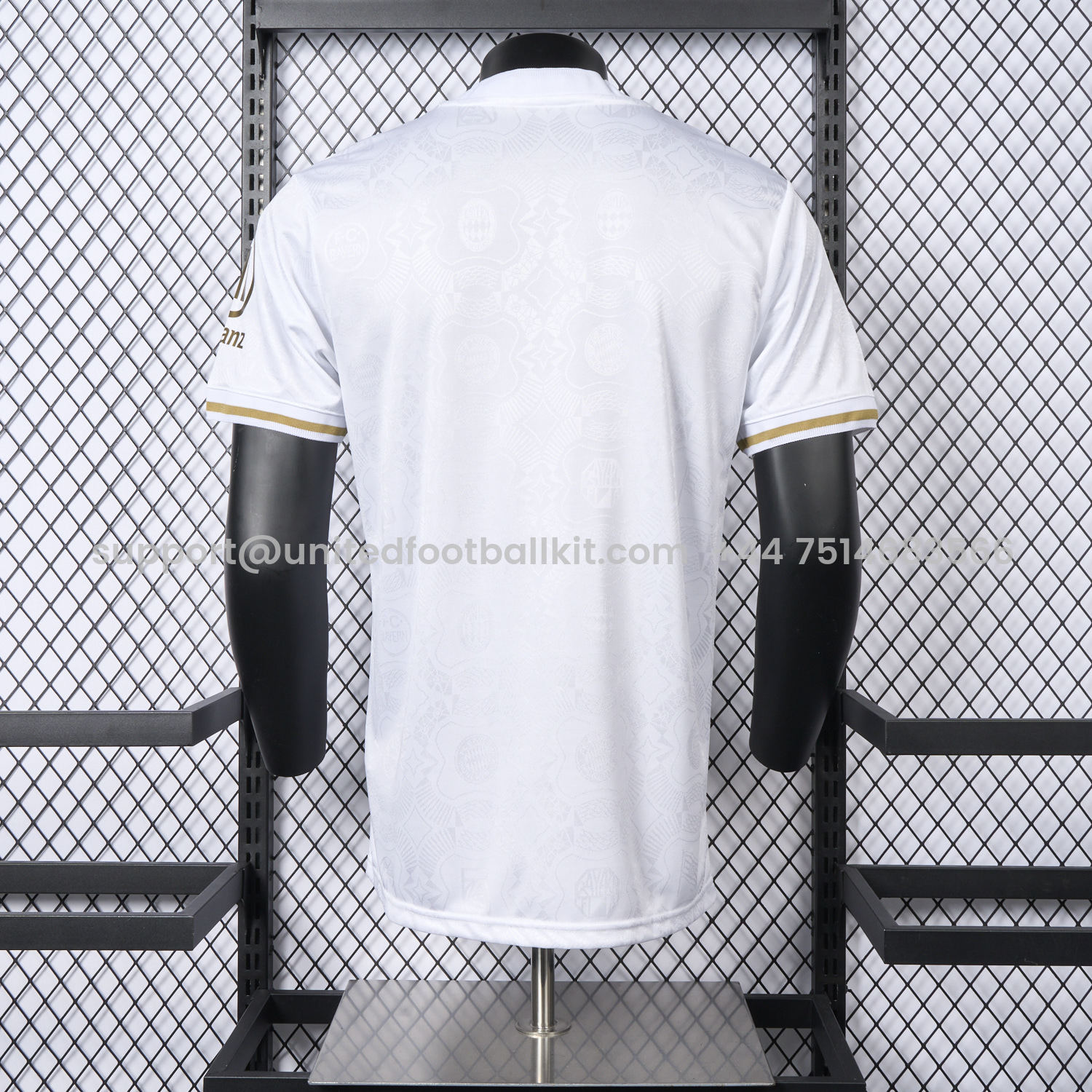 Unitedfootballkit.com | Bayern Munich 2025 White 125th Anniversary Jersey - Player Version -Customize Name, Number and Patch | Worldwide Shipping