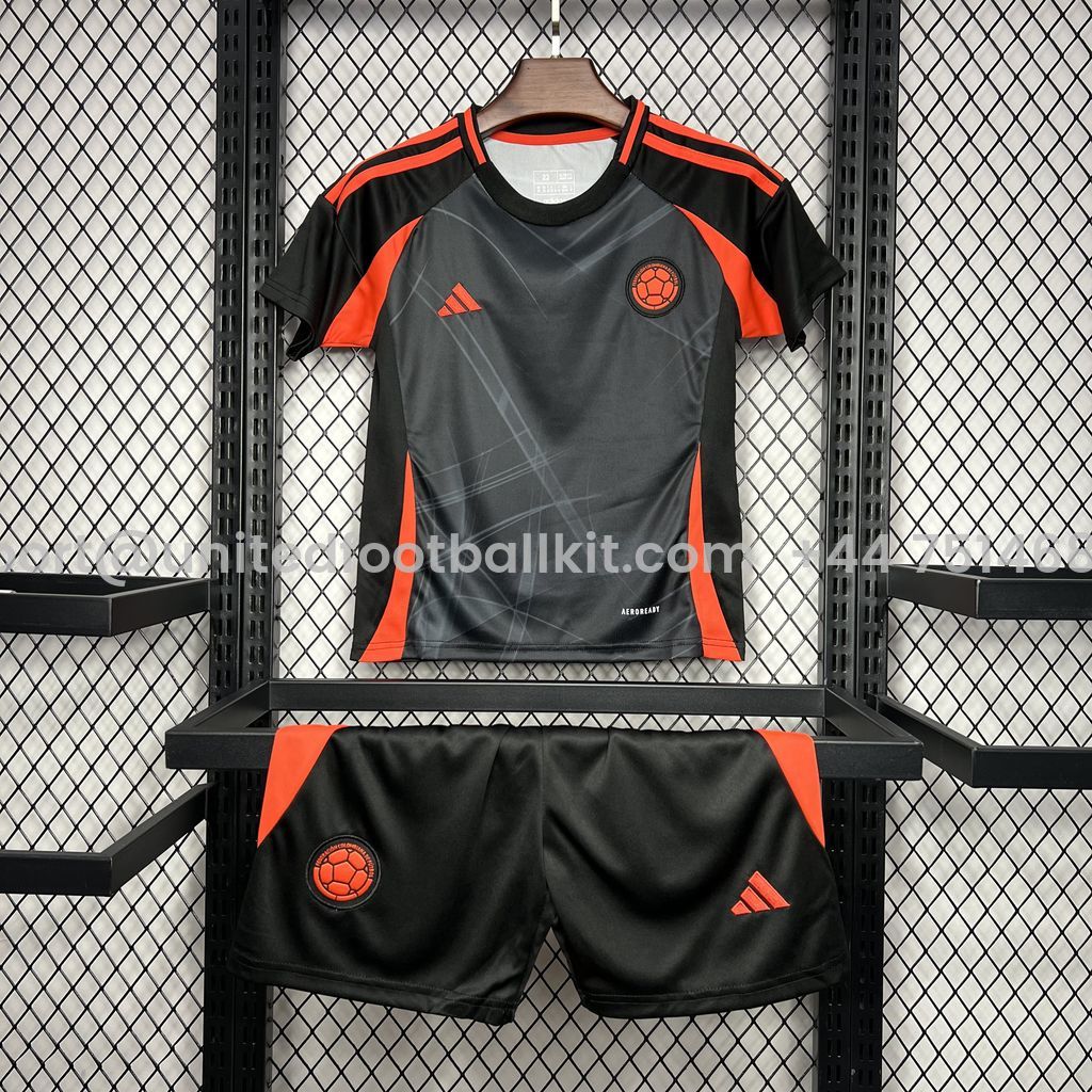 Unitedfootballkit.com | Colombia 2024 Away Kids Kit -Customize Name, Number and Patch | Worldwide Shipping