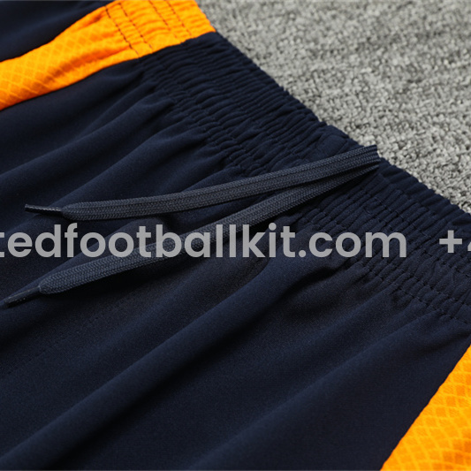 Unitedfootballkit.com | Real Madrid 24-25 Kids Long Sleeve Training Set - Player Version - Royal Blue -Customize Name, Number and Patch | Worldwide Shipping