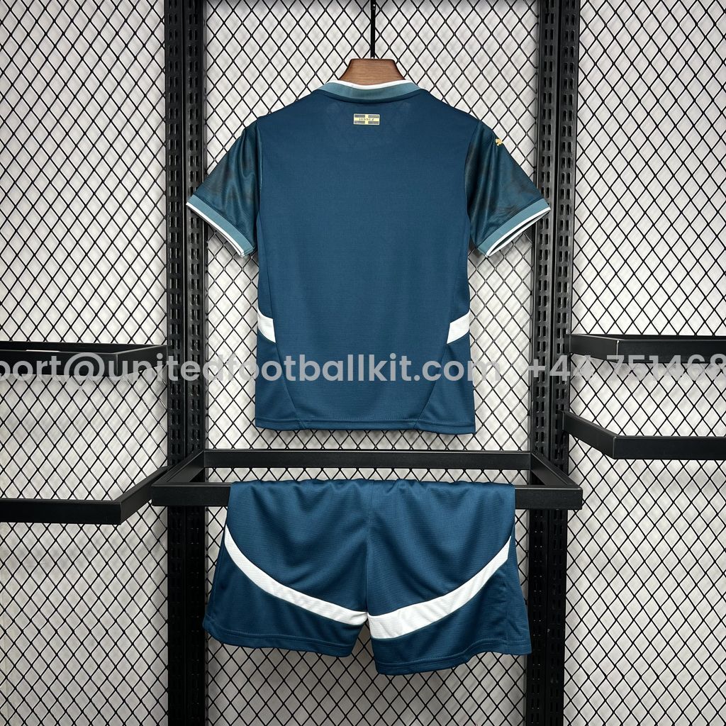 Unitedfootballkit.com | Marseille 24-25 Away Kids Kit -Customize Name, Number and Patch | Worldwide Shipping
