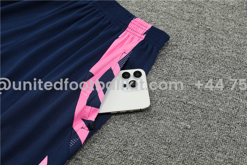 Unitedfootballkit.com | Arsenal 24-25 Short-Sleeve Training Set - Pink -Customize Name, Number and Patch | Worldwide Shipping