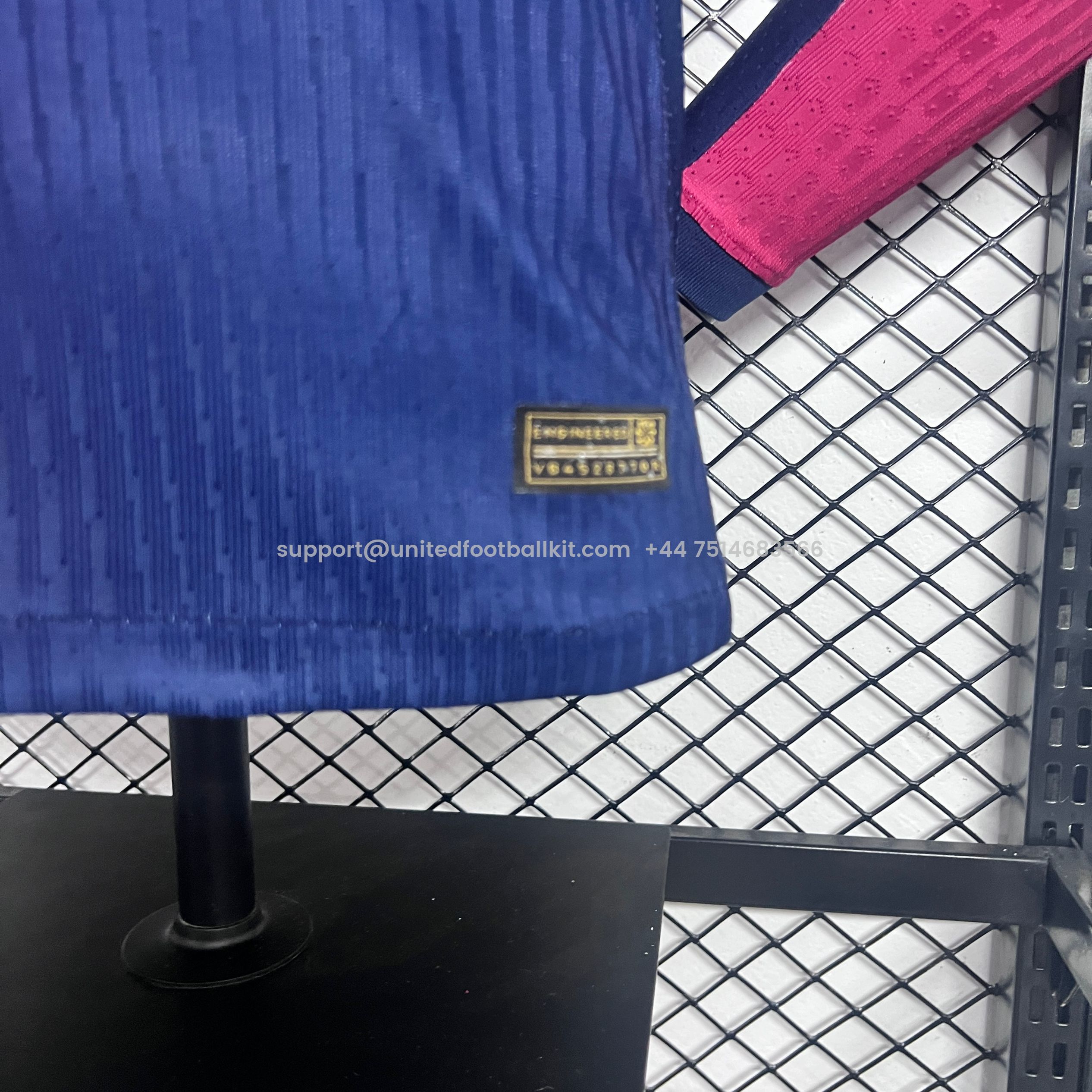 Unitedfootballkit.com | Barcelona 24-25 Home Long Sleeve Jersey - Player Version -Customize Name, Number and Patch | Worldwide Shipping