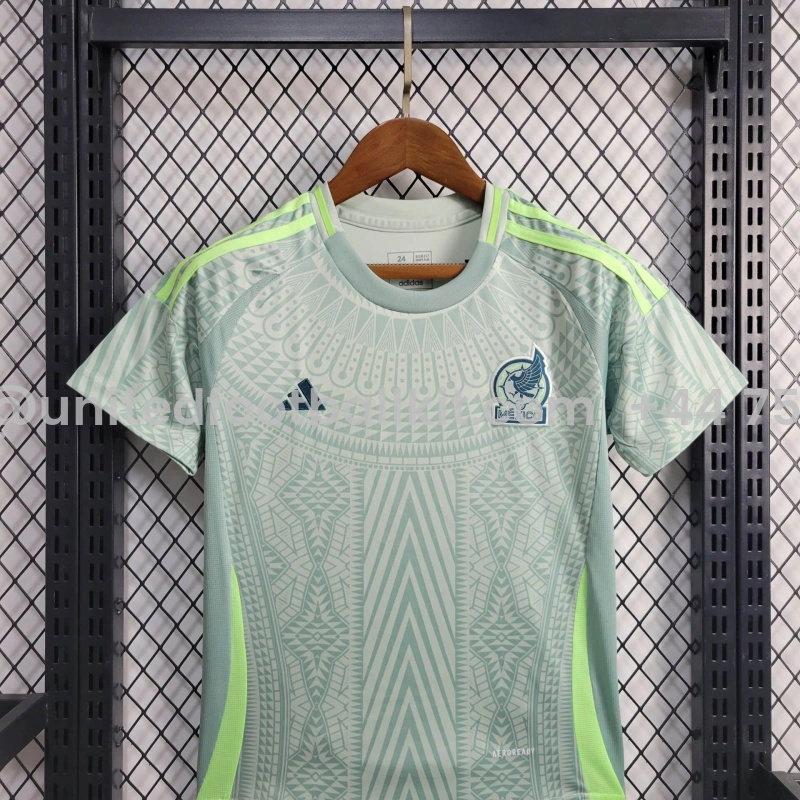 Unitedfootballkit.com | Mexico 2024 Away Stadium Kids Kit -Customize Name, Number and Patch | Worldwide Shipping