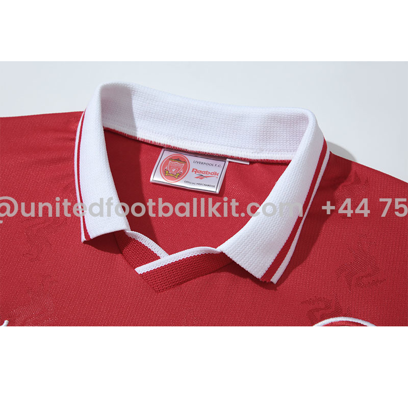 Unitedfootballkit.com | Retro Liver.pool 1996-98 Home Stadium Jersey -Customize Name, Number and Patch | Worldwide Shipping