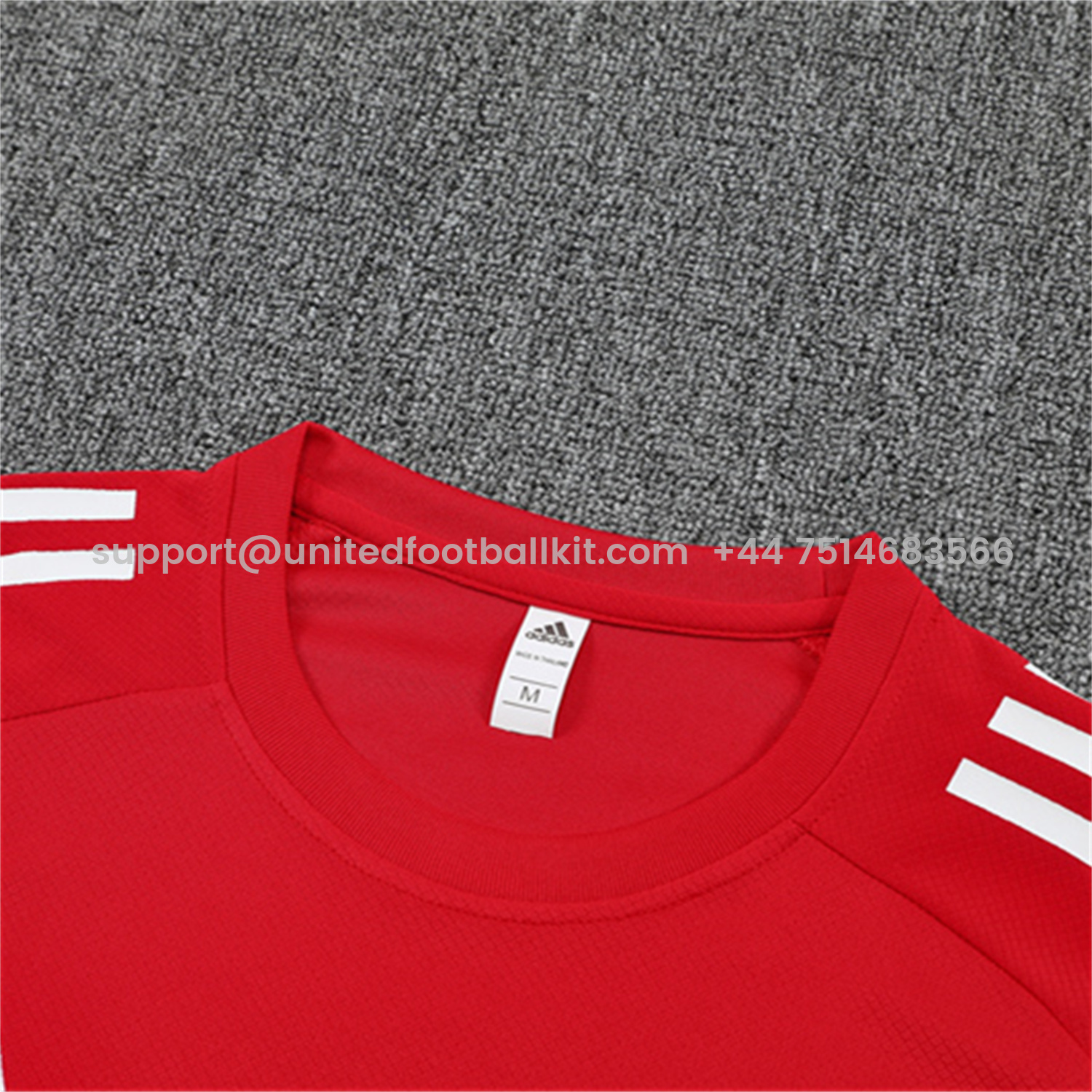 Unitedfootballkit.com | Manchester United 25-26 Kid Short-Sleeve Training Set - Red Top & Black Shorts -Customize Name, Number and Patch | Worldwide Shipping