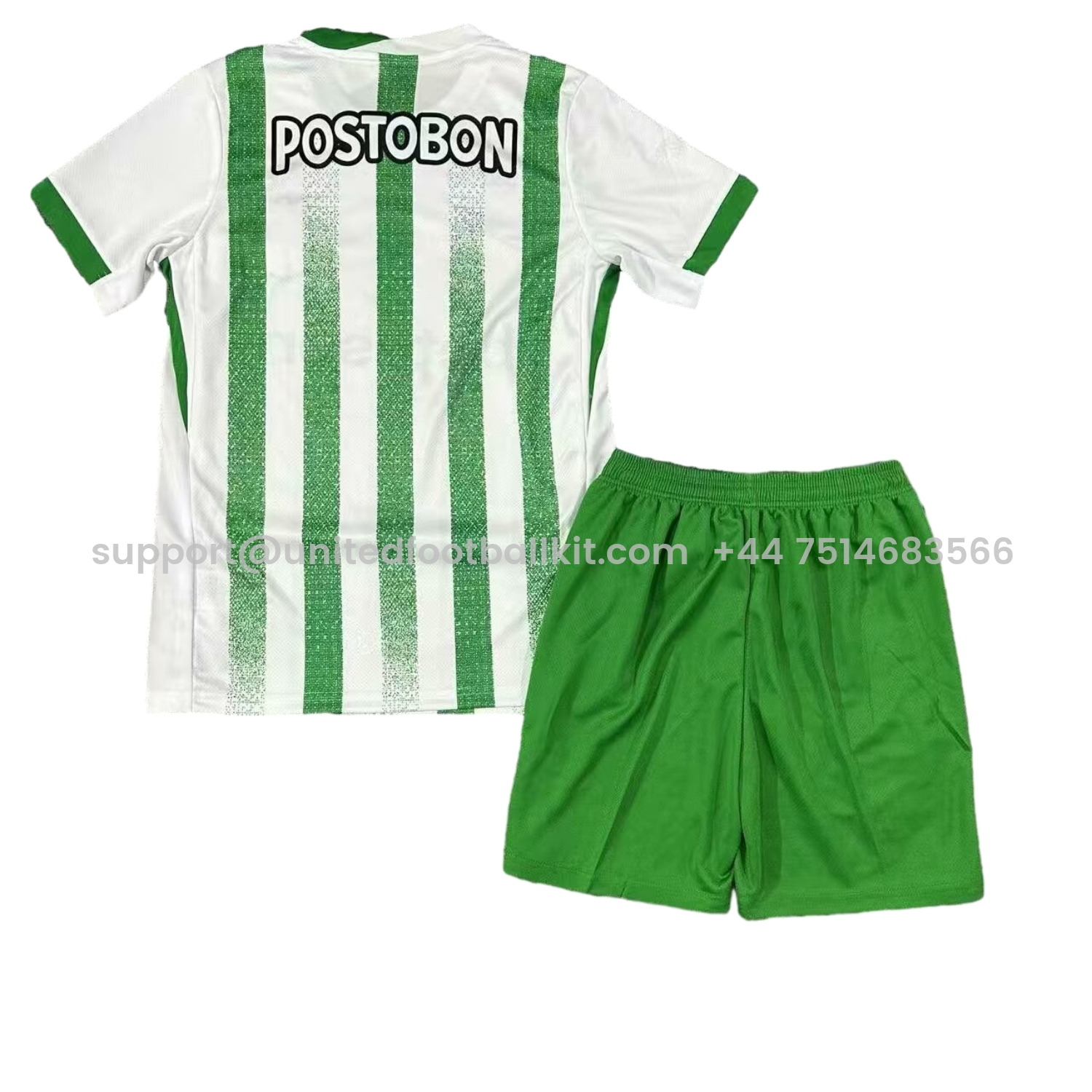 Unitedfootballkit.com | Atlético Nacional 25-26 Home Men's Adult Jersey Set - Fans Version -Customize Name, Number and Patch | Worldwide Shipping