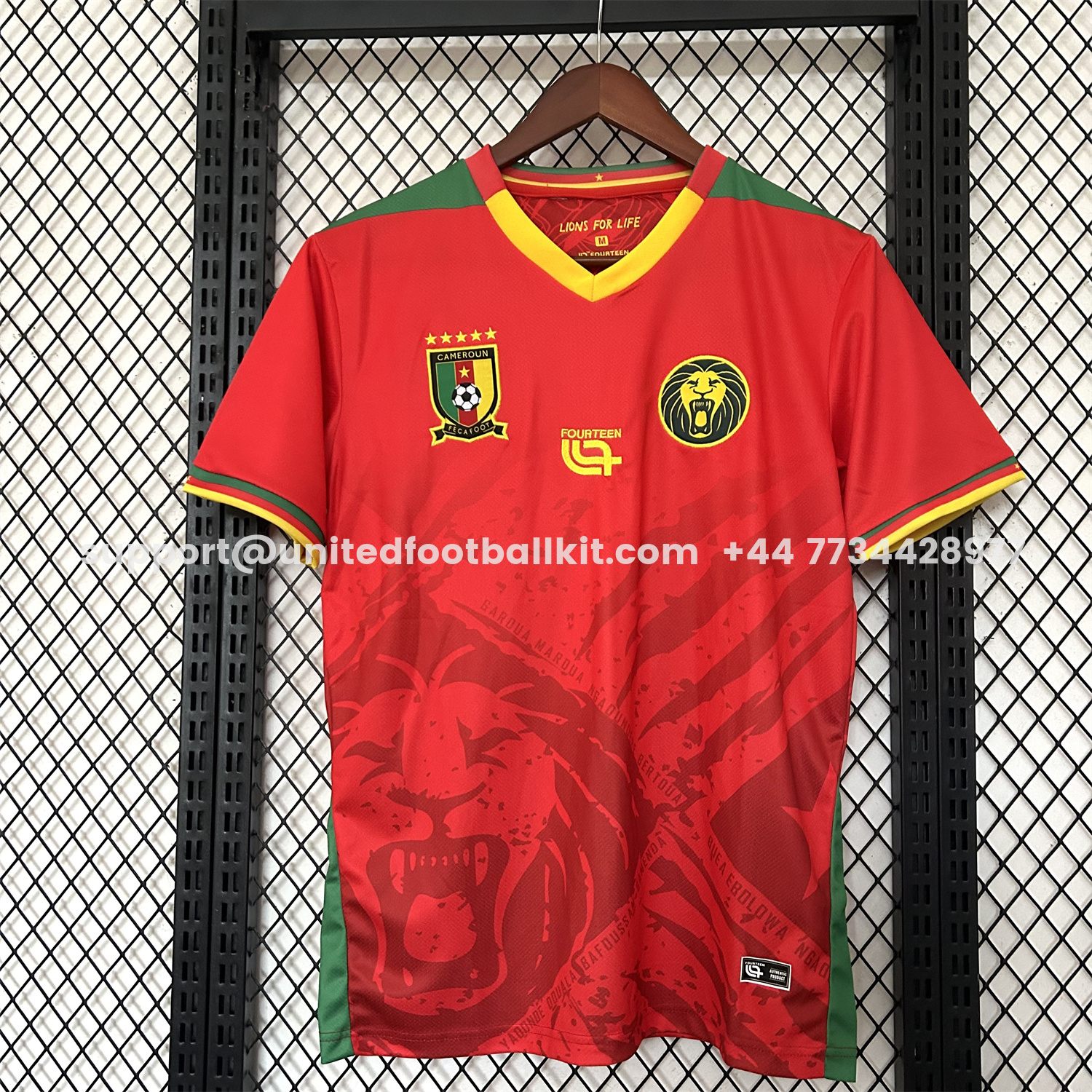 Unitedfootballkit.com | Cameroon 25-26 Away Jersey - Fans Version -Customize Name, Number and Patch | Worldwide Shipping