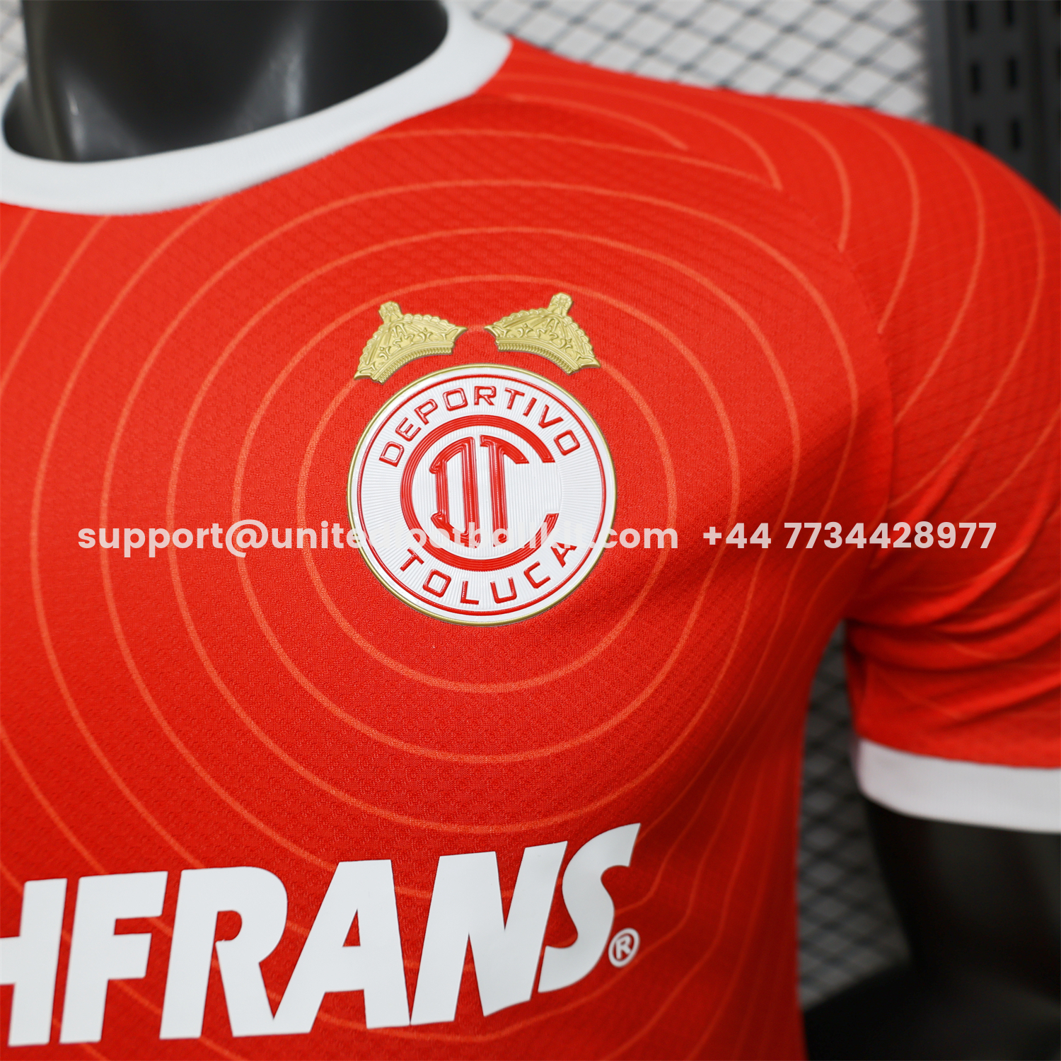 Unitedfootballkit.com | Toluca 26-27 Home Jersey - Player Version -Customize Name, Number and Patch | Worldwide Shipping