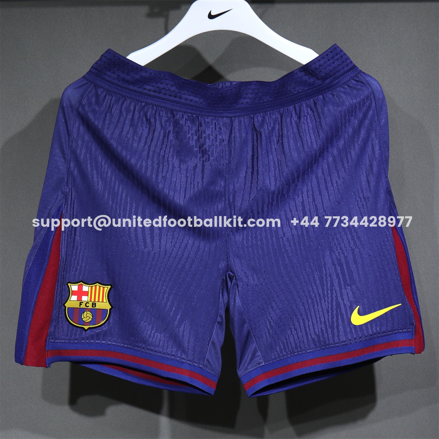 Unitedfootballkit.com | Barcelona 25-26 Home Blue Shorts - Player Version -Customize Name, Number and Patch | Worldwide Shipping