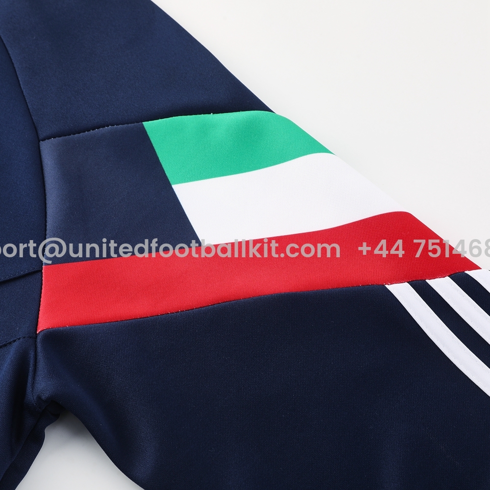 Unitedfootballkit.com | Italy 24-25 Training Hoodie Set - Royal Blue Hoodie and Pants -Customize Name, Number and Patch | Worldwide Shipping