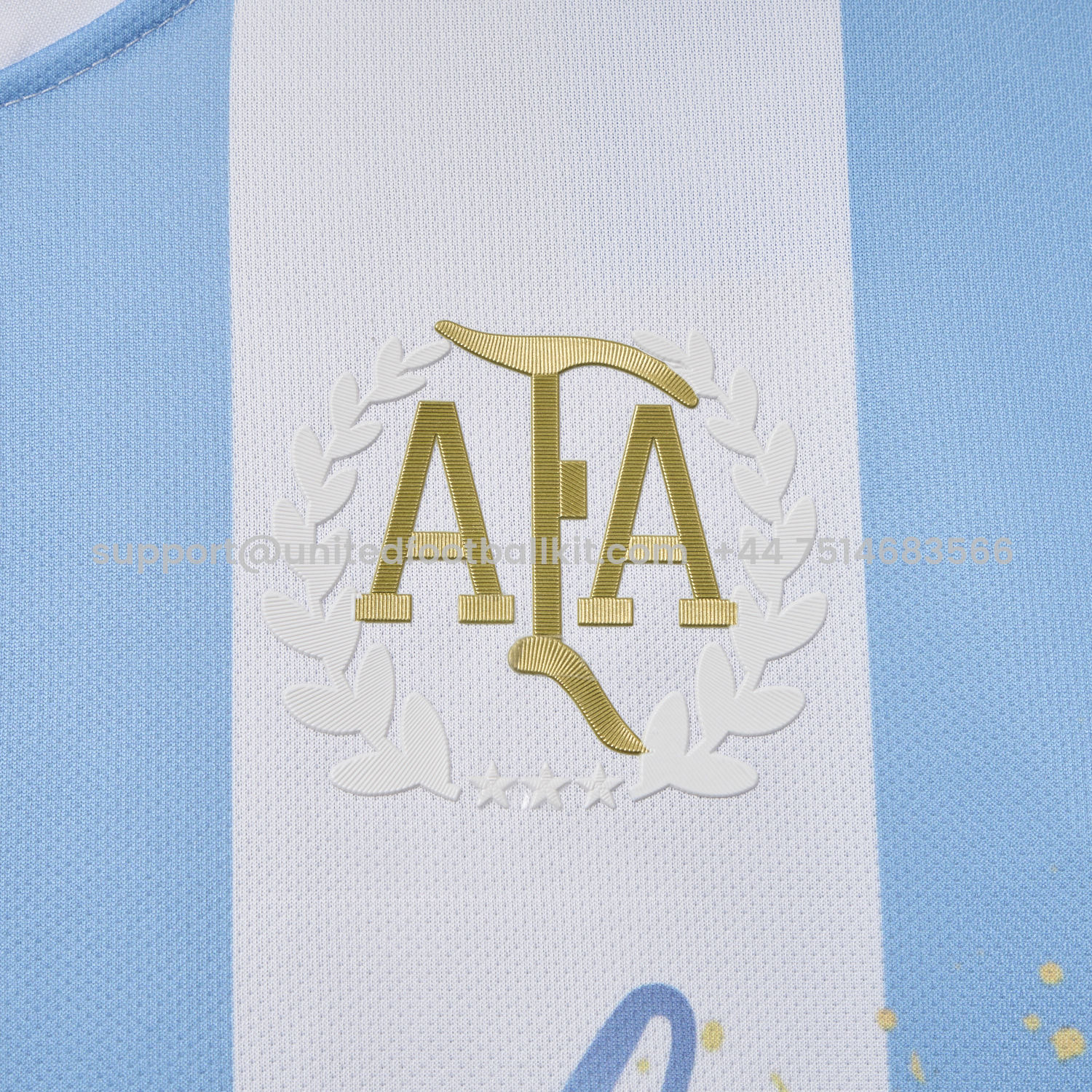 Unitedfootballkit.com | Argentina 25-26 50th Anniversary Messi Graffiti Special Jersey - Fans Version -Customize Name, Number and Patch | Worldwide Shipping