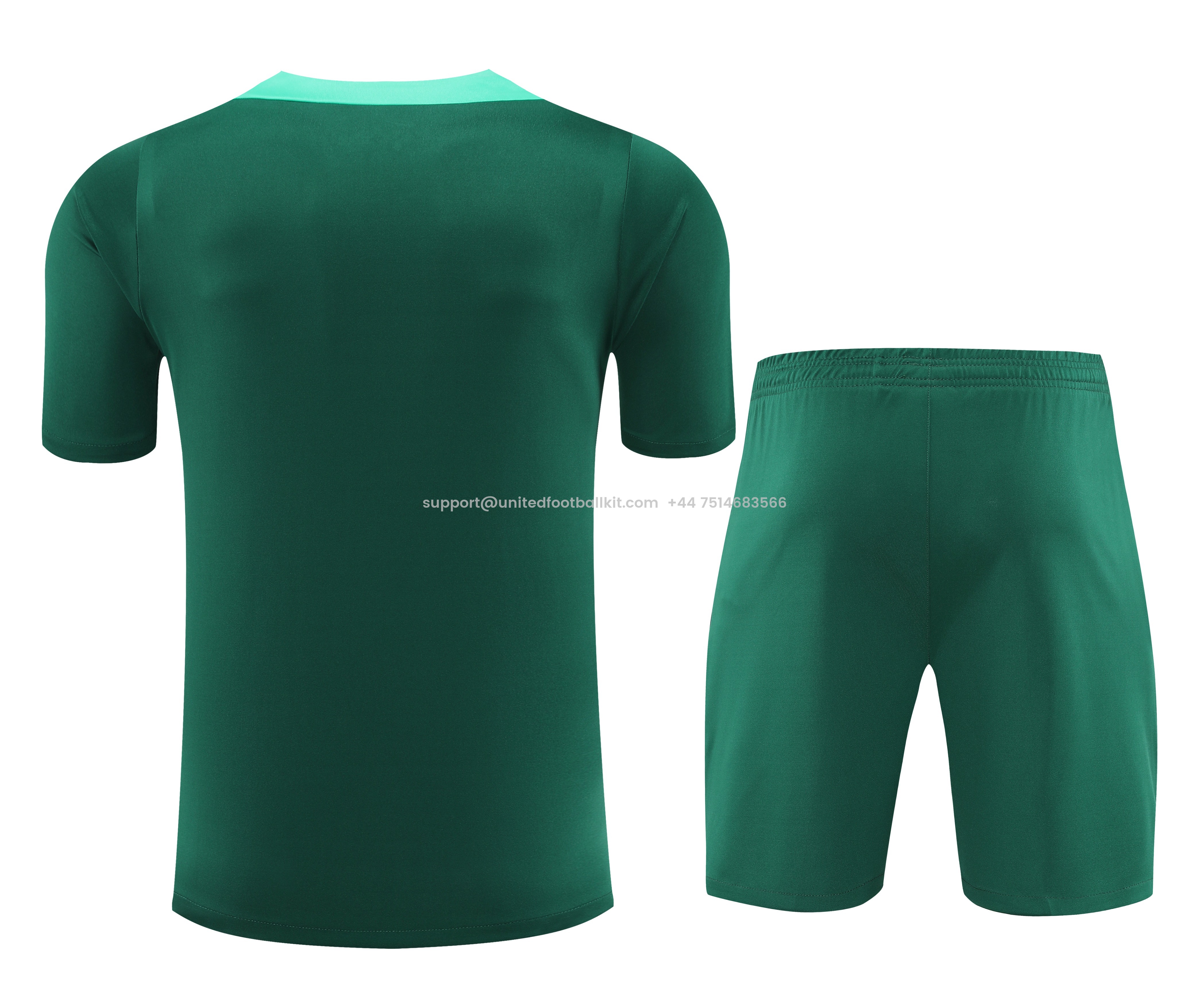 Unitedfootballkit.com | Portugal 2024 Short-Sleeve Training Set - Green -Customize Name, Number and Patch | Worldwide Shipping