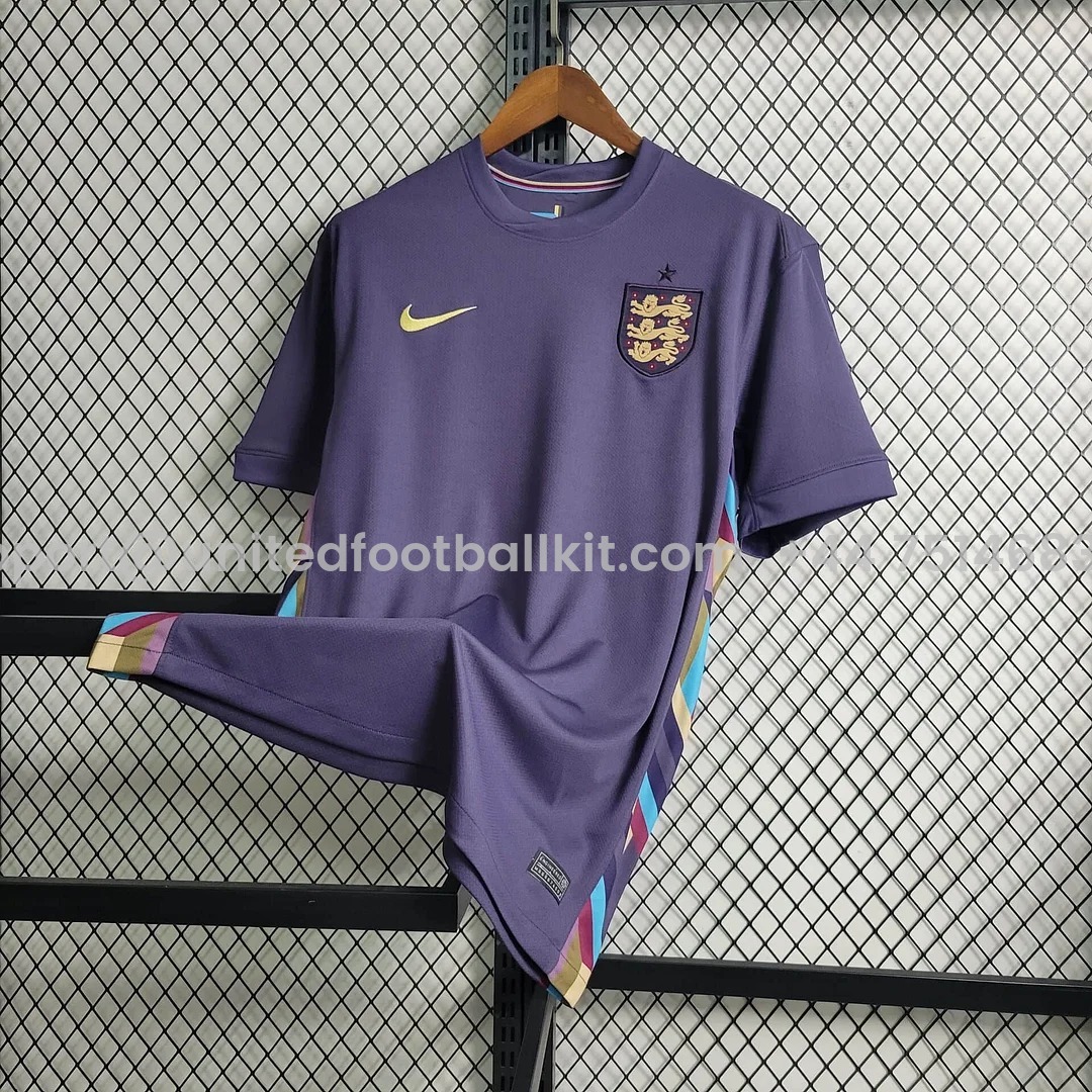 Unitedfootballkit.com | England 2024 Away Stadium Jersey - Fans Version -Customize Name, Number and Patch | Worldwide Shipping