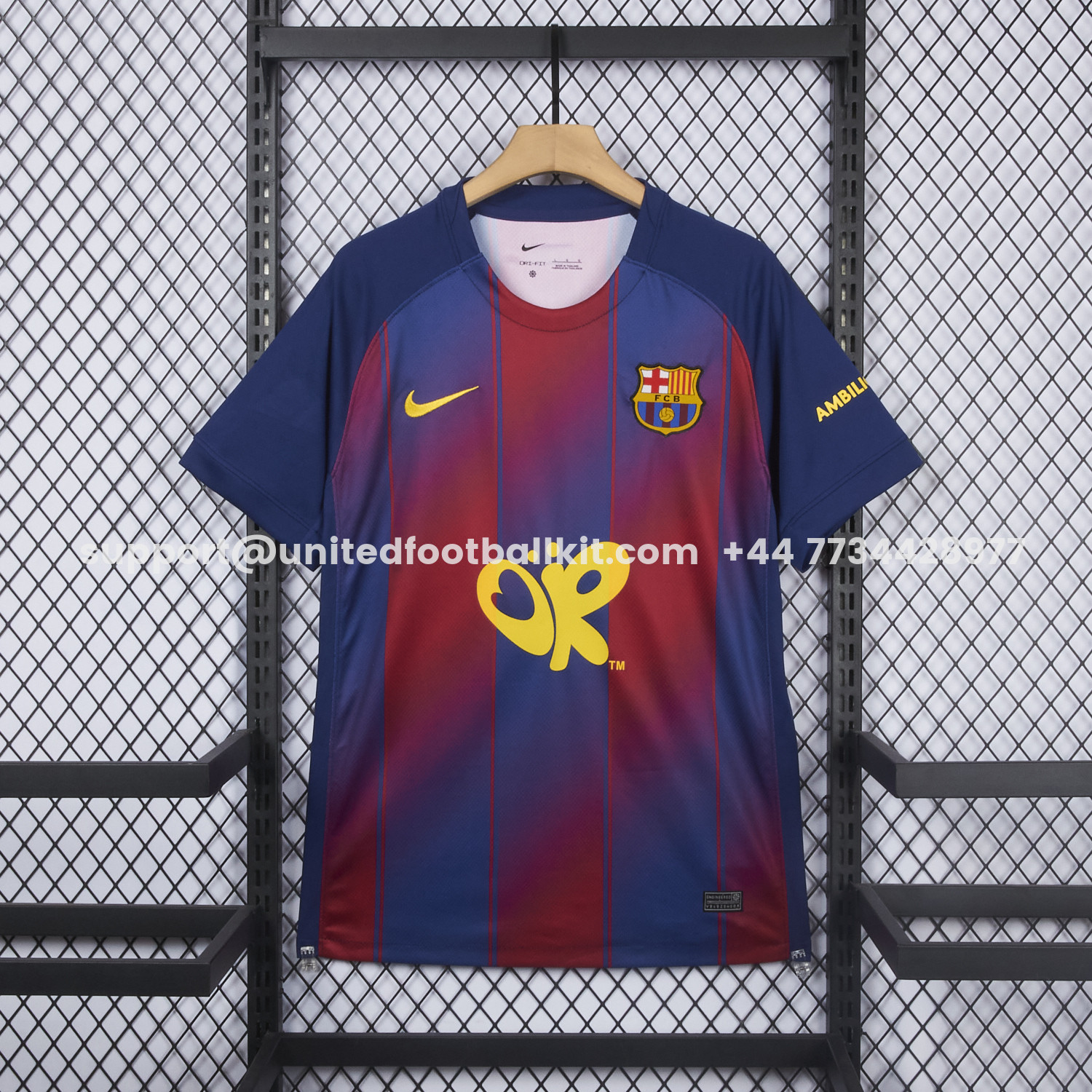 Unitedfootballkit.com | Barcelona 25-26 x Olivia Rodrigo Co-Branded Home Jersey - Fans Version -Customize Name, Number and Patch | Worldwide Shipping