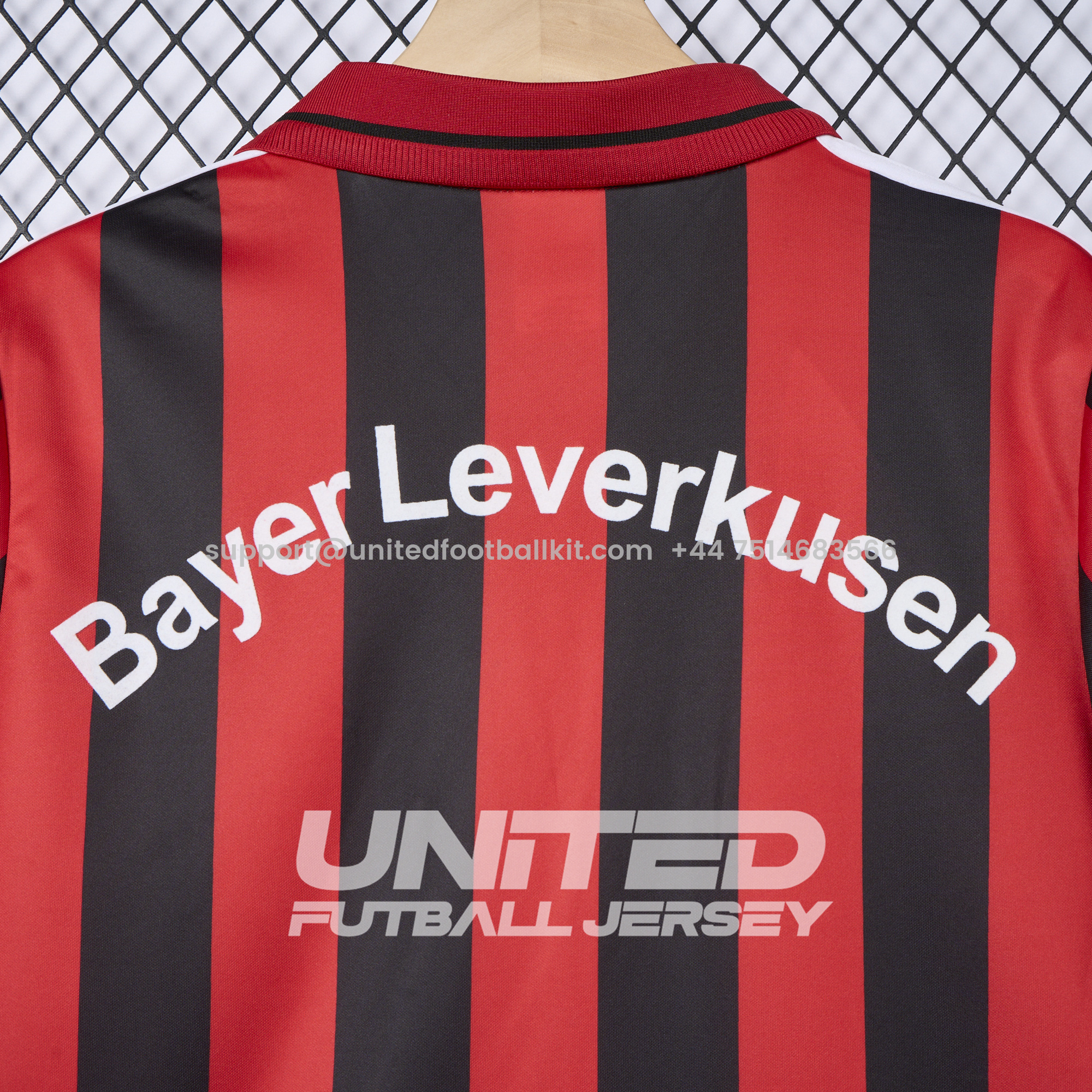 Unitedfootballkit.com | Retro Bayer 04 Leverkusen 2001-02 Home Jersey -Customize Name, Number and Patch | Worldwide Shipping