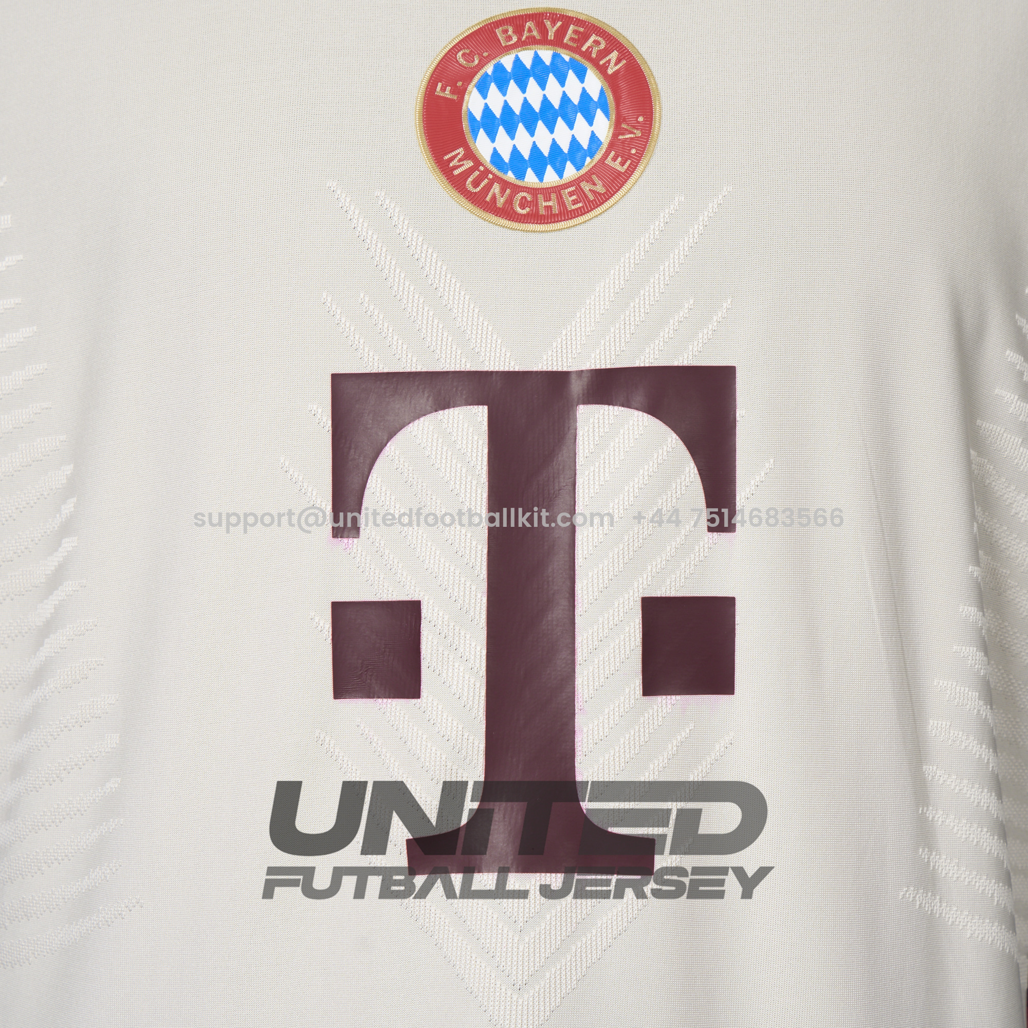 Unitedfootballkit.com | Bayern Munich 24-25 Apricot & Red Training Jersey - Player Version -Customize Name, Number and Patch | Worldwide Shipping