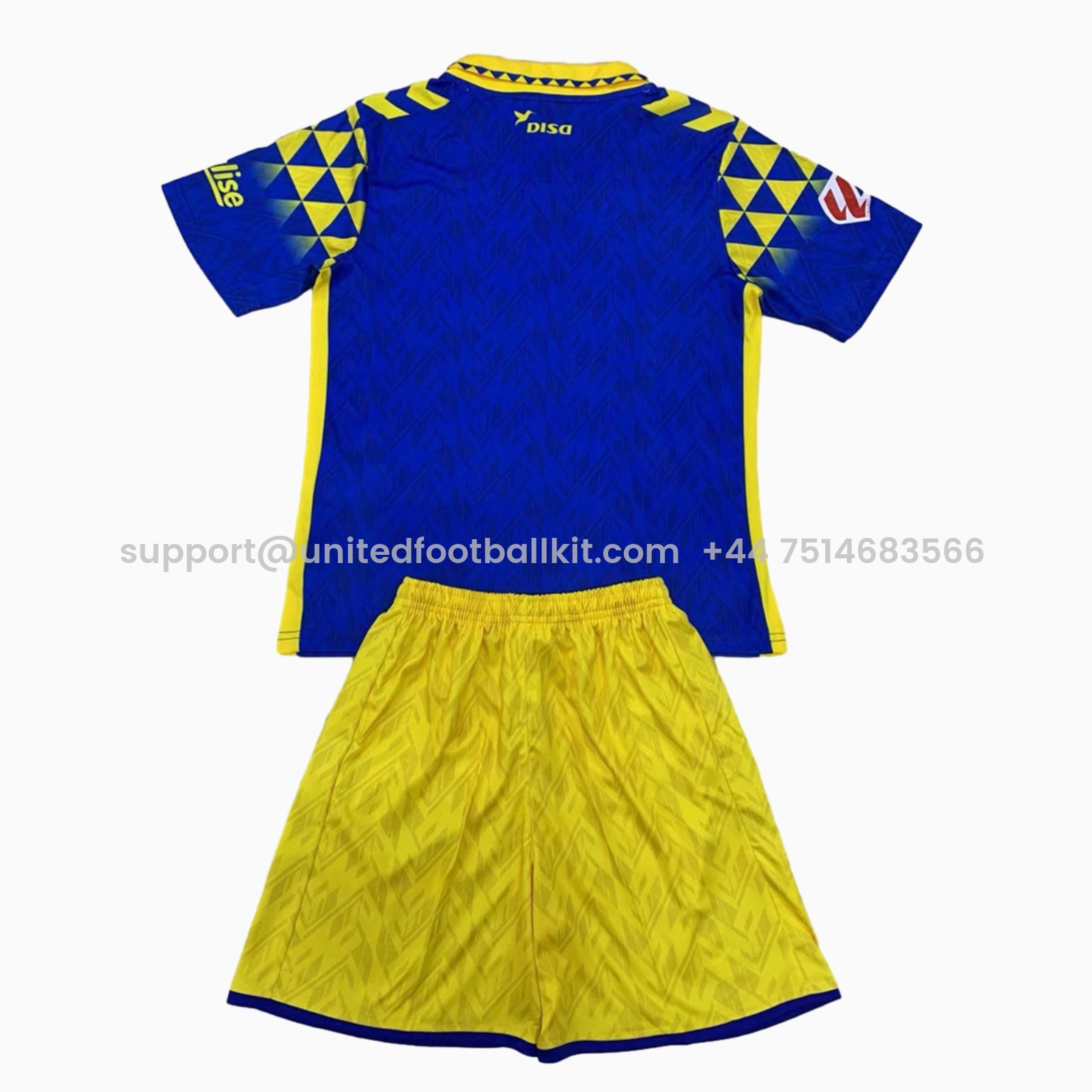 Unitedfootballkit.com | Las Palmas 24-25 Away Men's Adult Jersey Set - Fans Version -Customize Name, Number and Patch | Worldwide Shipping