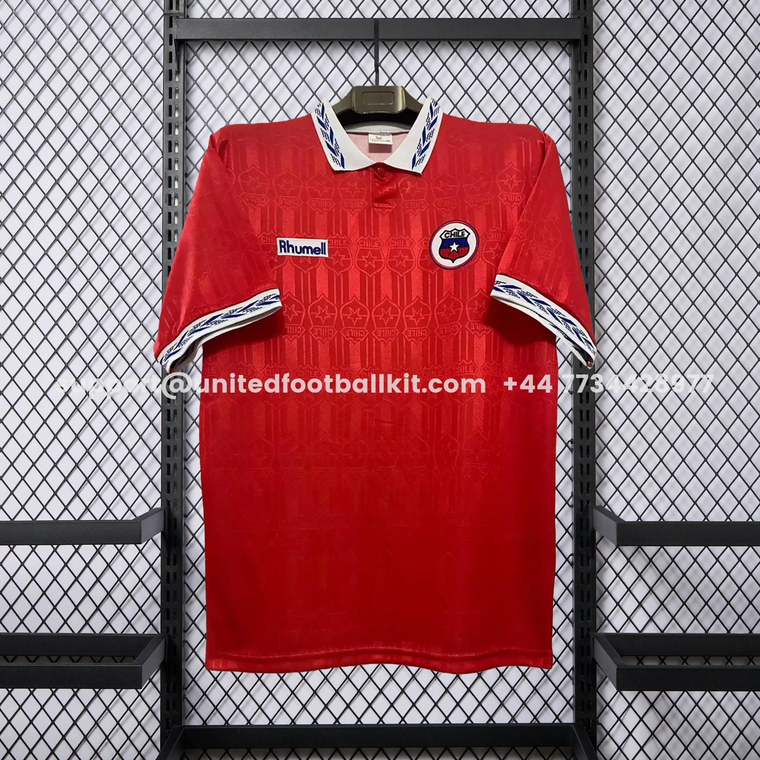 Unitedfootballkit.com | Retro Chile 1995 Home Red Jersey -Customize Name, Number and Patch | Worldwide Shipping
