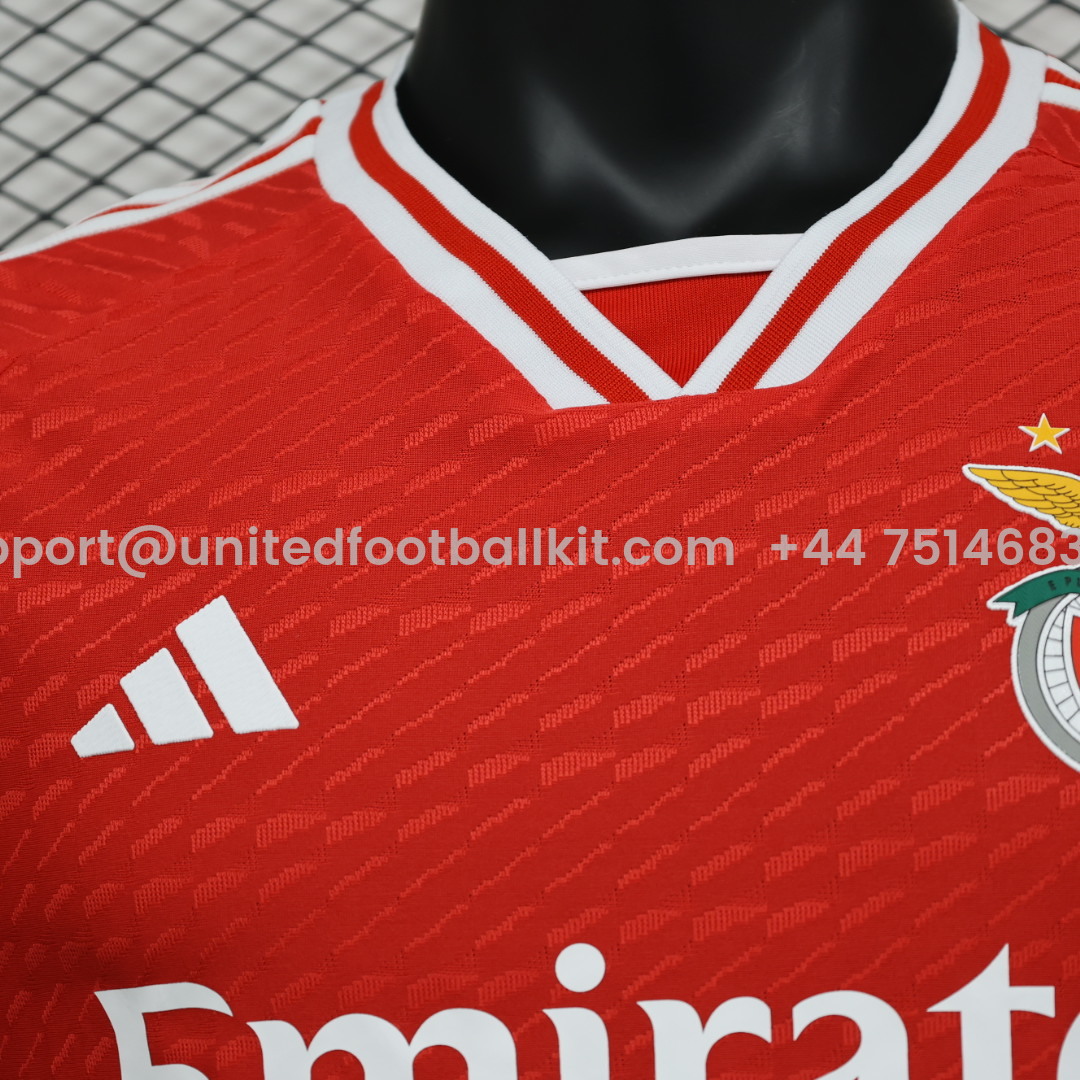 Unitedfootballkit.com | Benfica 23-24 Home Stadium Jersey - Player Version -Customize Name, Number and Patch | Worldwide Shipping